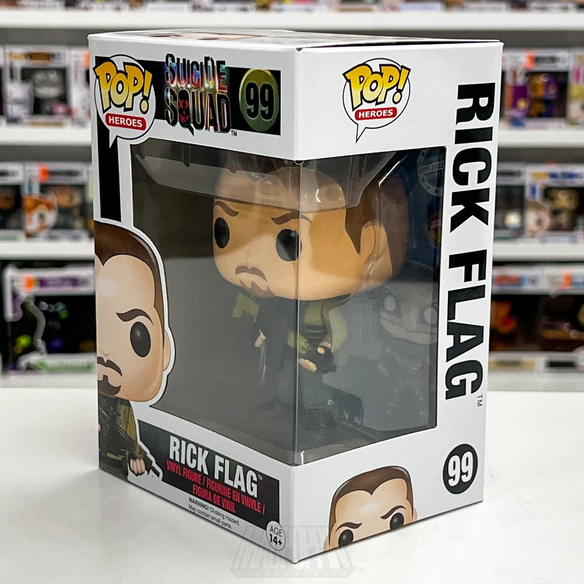 Funko Pop Heroes Suicide Squad Rick Flag 99 DC Comics Movie Vinyl Figure Brave