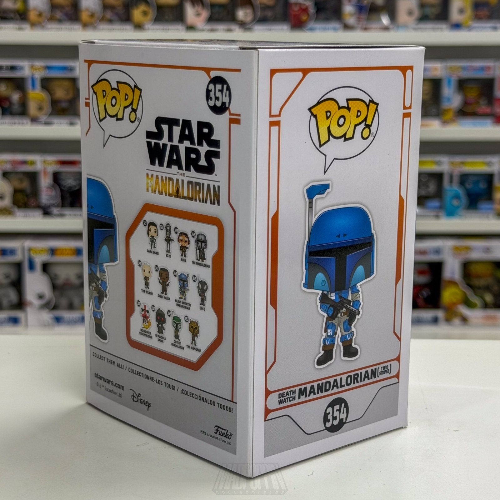 Funko Pop Star Wars Death Watch Mandalorian Two Stripes EB Games 354 Toy Figure