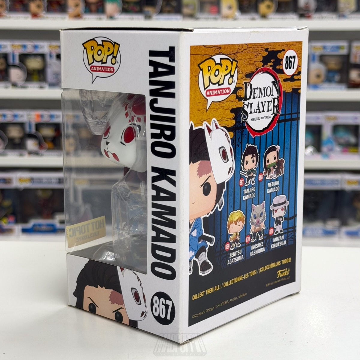 Funko Pop Anime Demon Slayer Tanjiro Kamado OG Blue Sword Hot Topic 867 Figure