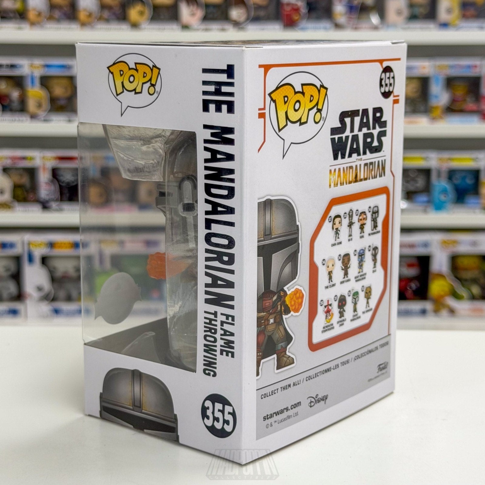 Funko Pop Star Wars Mandalorian Flame Throwing Target 355 Bounty Hunter Figure