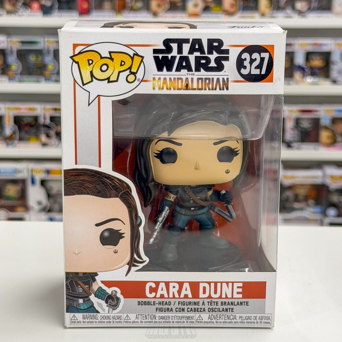 Funko Pop Star Wars The Mandalorian Cara Dune 327 Rebel Mercenary Vinyl Figure