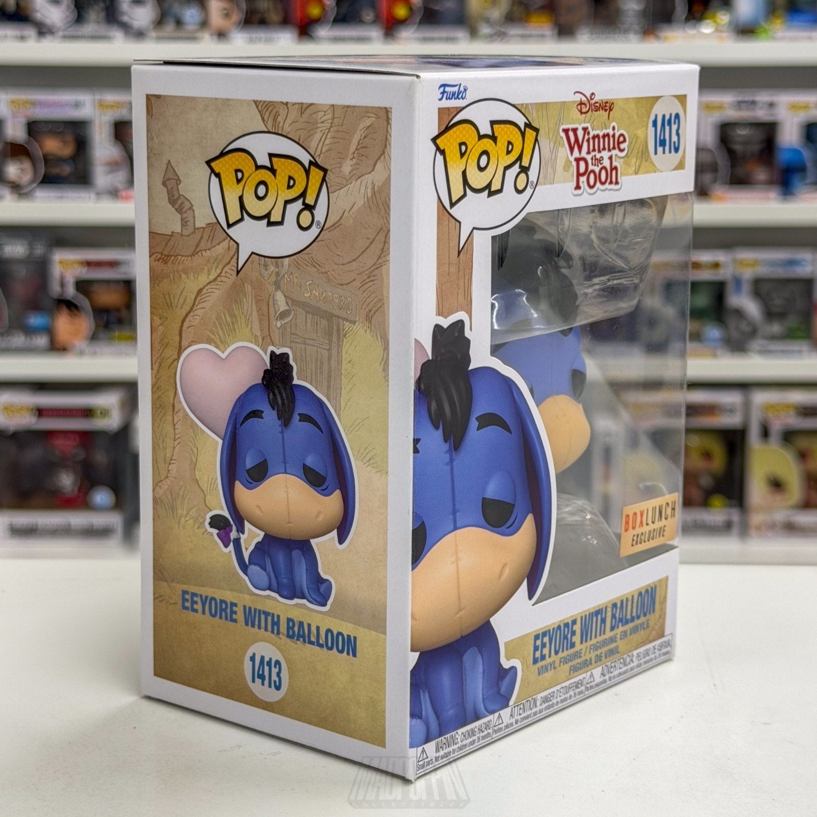 Funko Pop Disney Winnie the Pooh Eeyore with Balloon BoxLunch 1413 Vinyl Figure