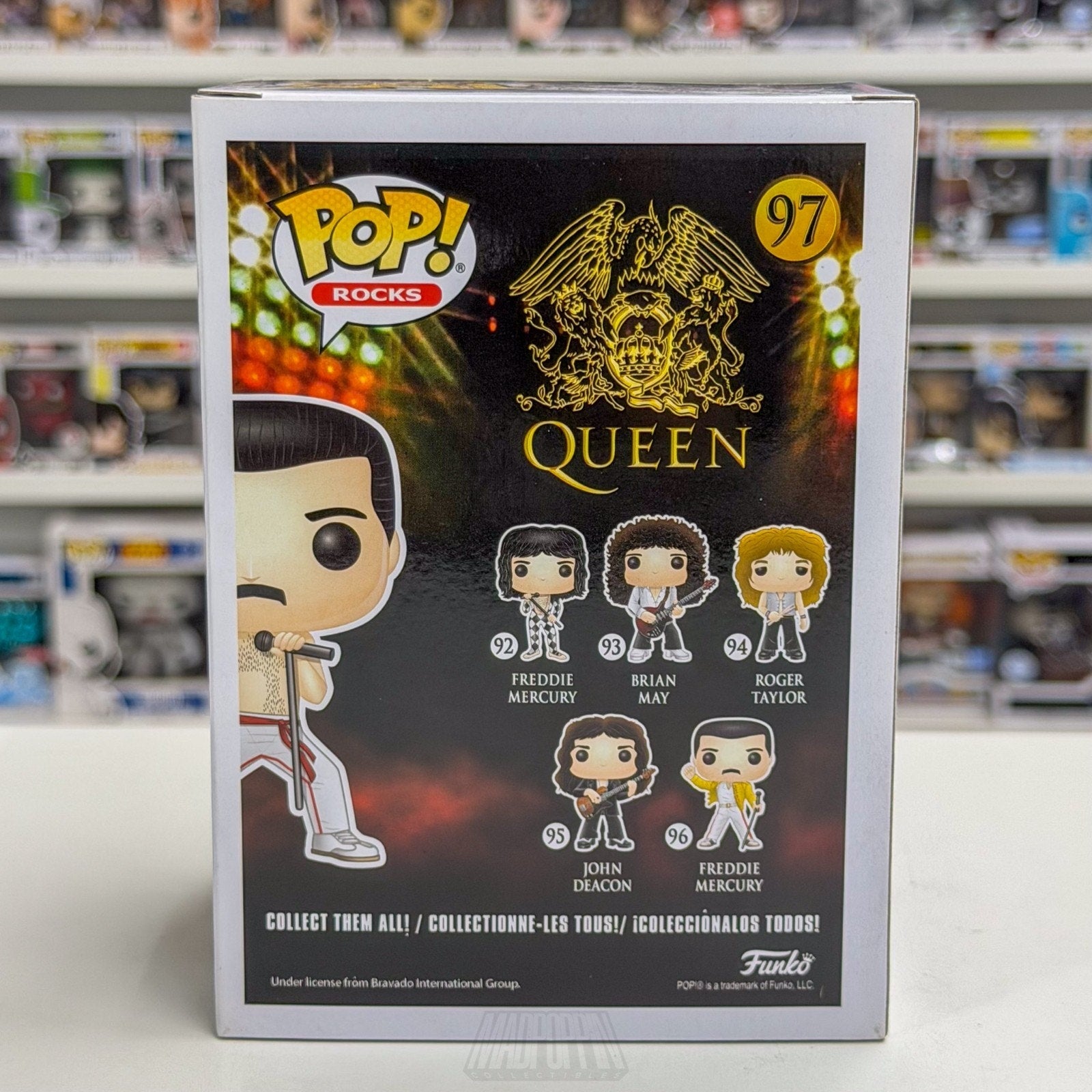 Funko Pop Rocks Queen Freddie Mercury Shirtless Diamond FYE 97 Toy Vinyl Figure