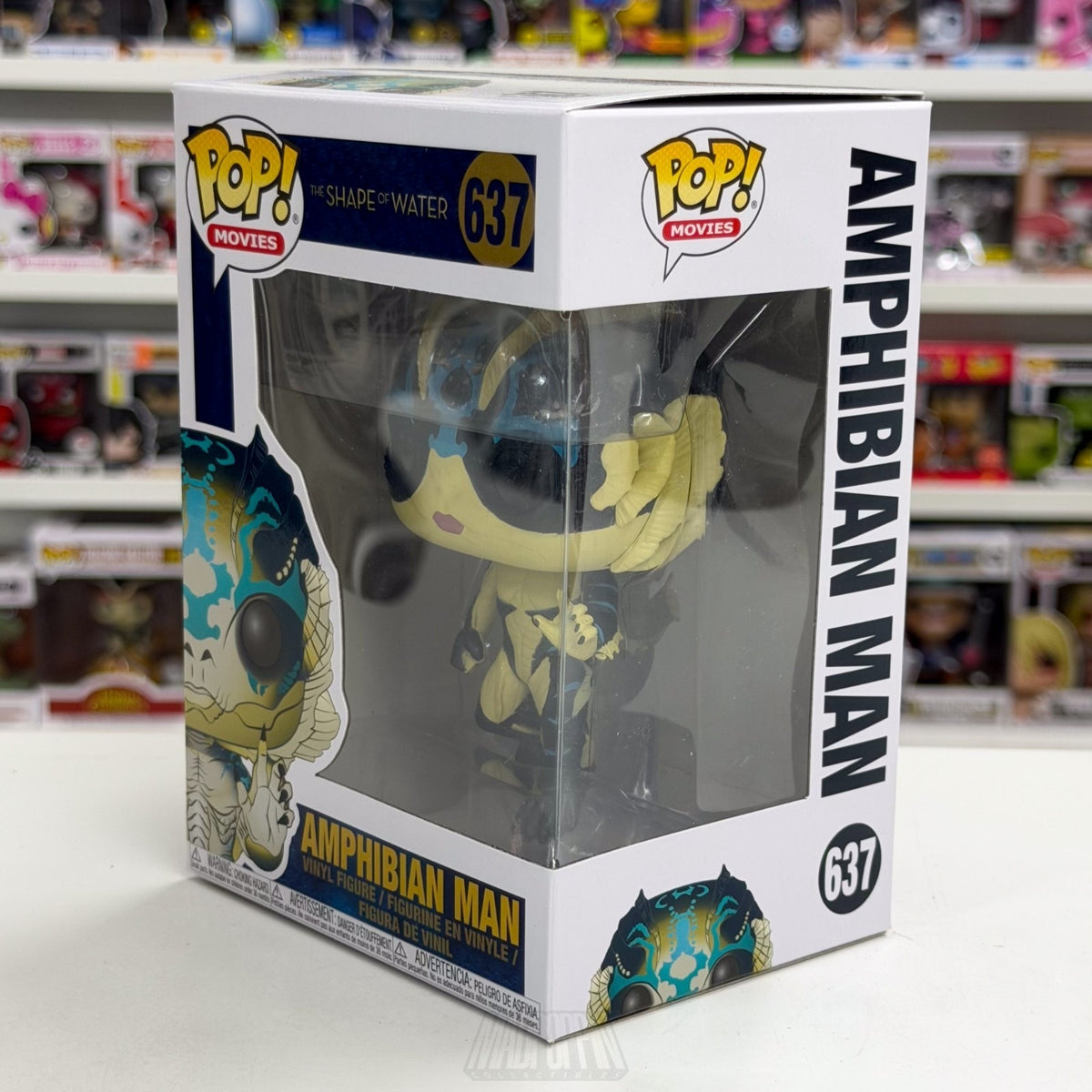 Funko Pop Movies Shape of Water Amphibian Man 637 Dark Fantasy Toy Vinyl Figure