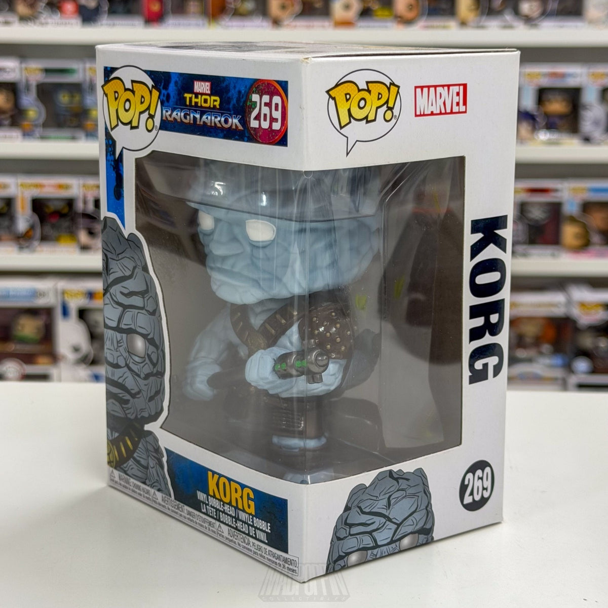 Funko Pop Marvel Thor Ragnarok Korg 269 Kronan Warrior Sakaar Toy Vinyl Figure