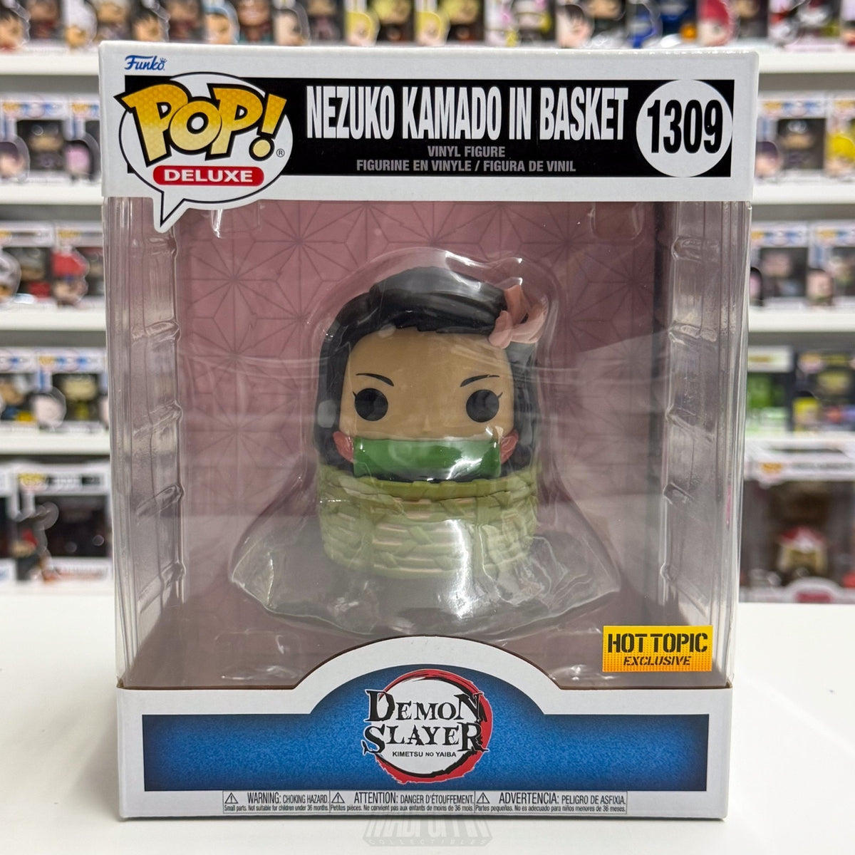 Funko Pop Anime Demon Slayer Nezuko Kamado In Basket Hot Topic 1309 Vinyl Figure