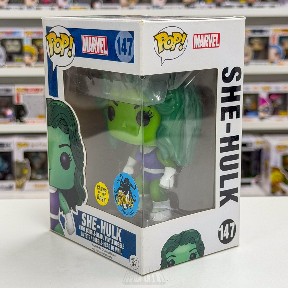 Funko Pop Marvel She-Hulk Glow in the Dark LACC Comikaze 147 Toy Vinyl Figure