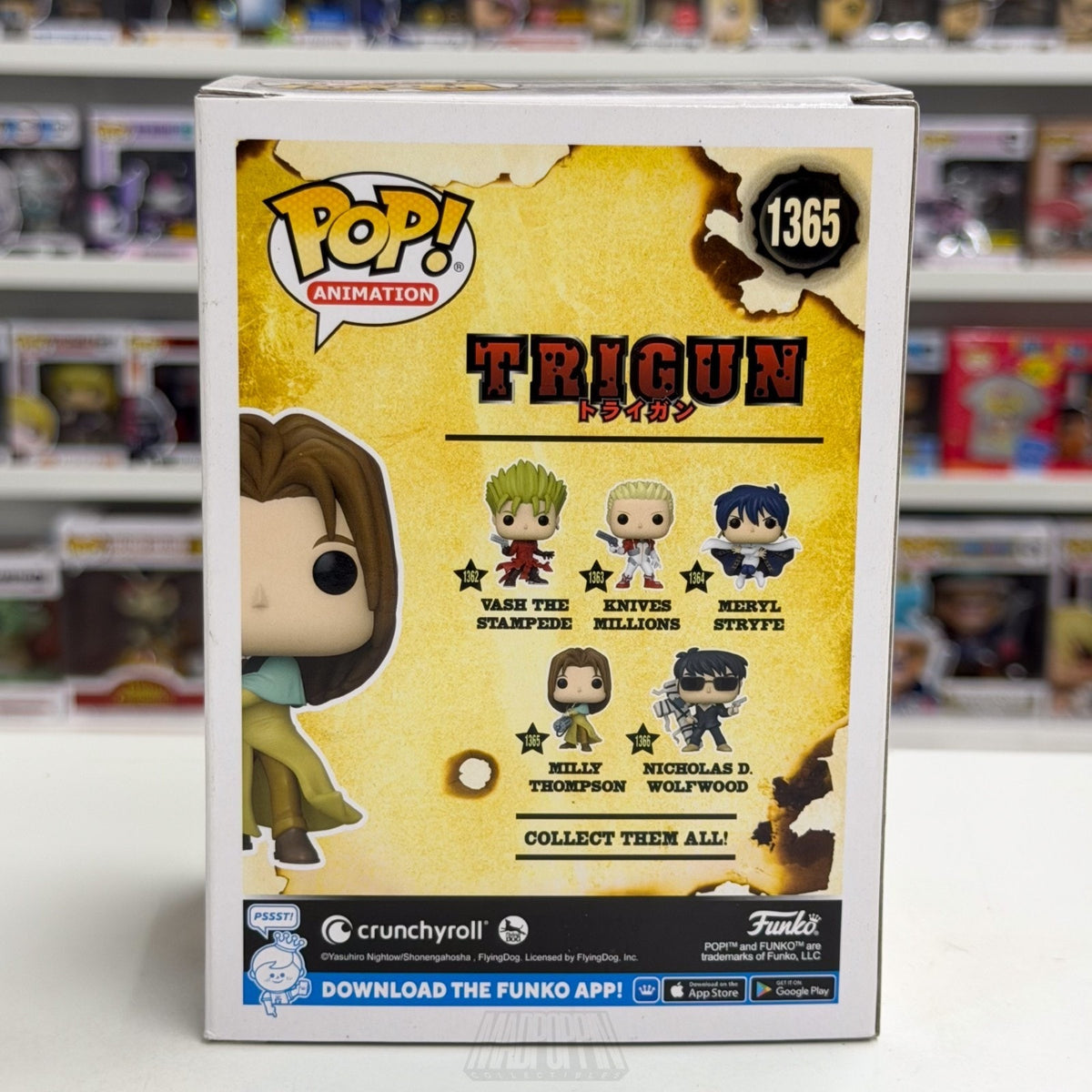 Funko Pop Anime Trigun Milly Thompson 1365 Space Western Japan Manga Toy Figure
