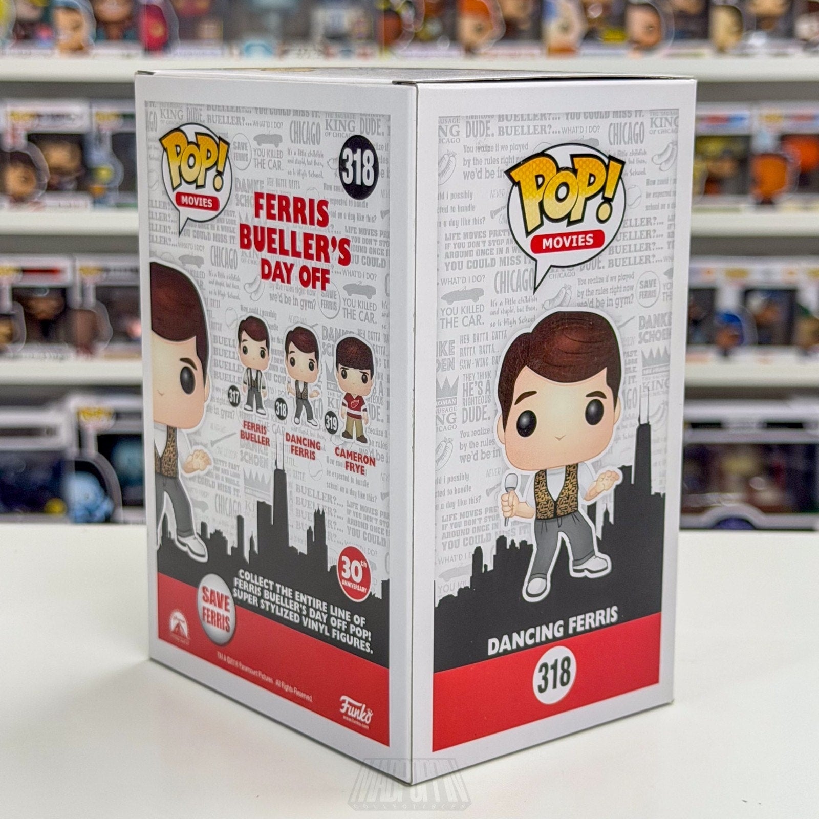 Funko Pop Movies Dancing Ferris Bueller's Day Off 318 Teen Comedy 80s Toy Figure