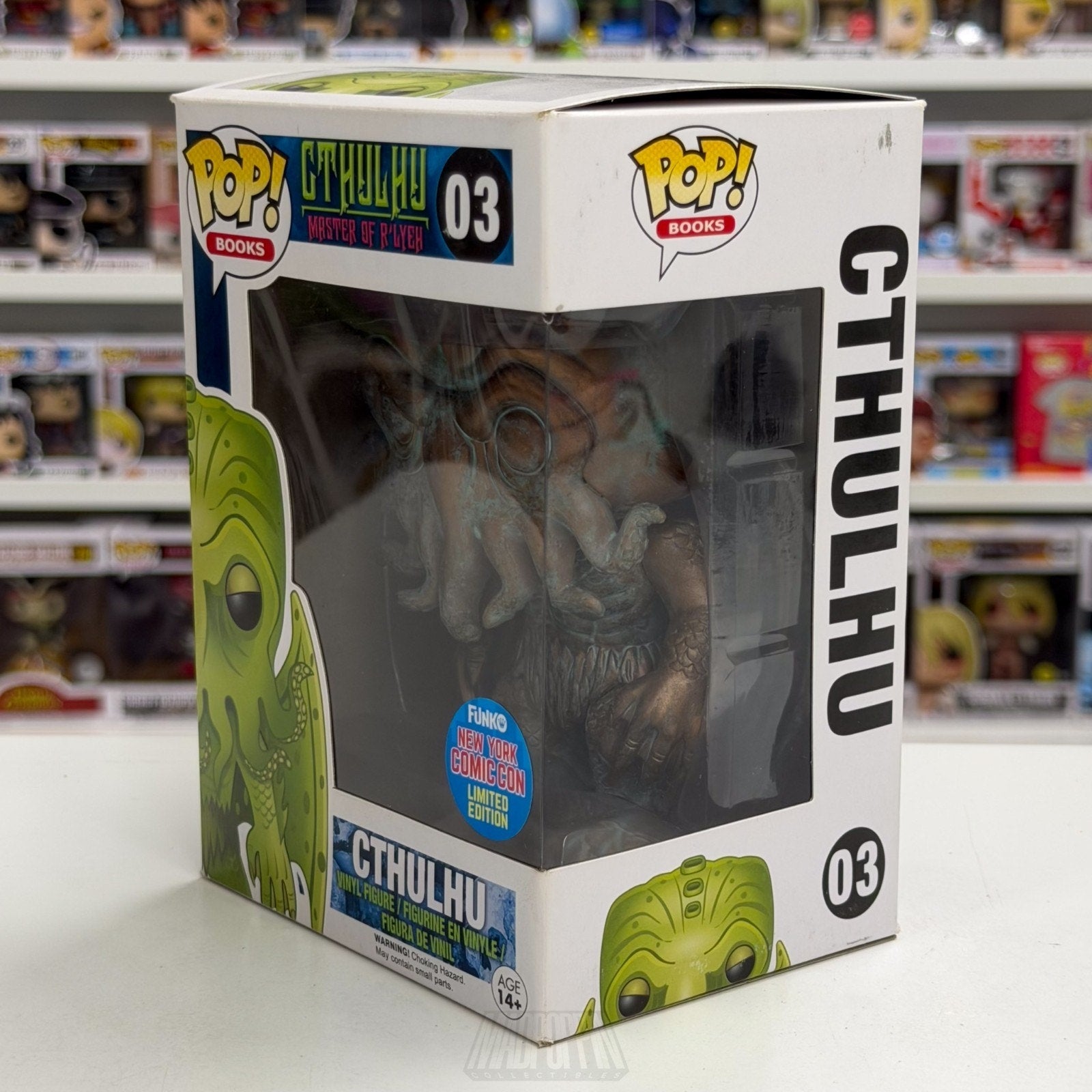 Funko Pop Books Cthulhu Patina NYCC New York Comic Con 03 Myths Toy Vinyl Figure