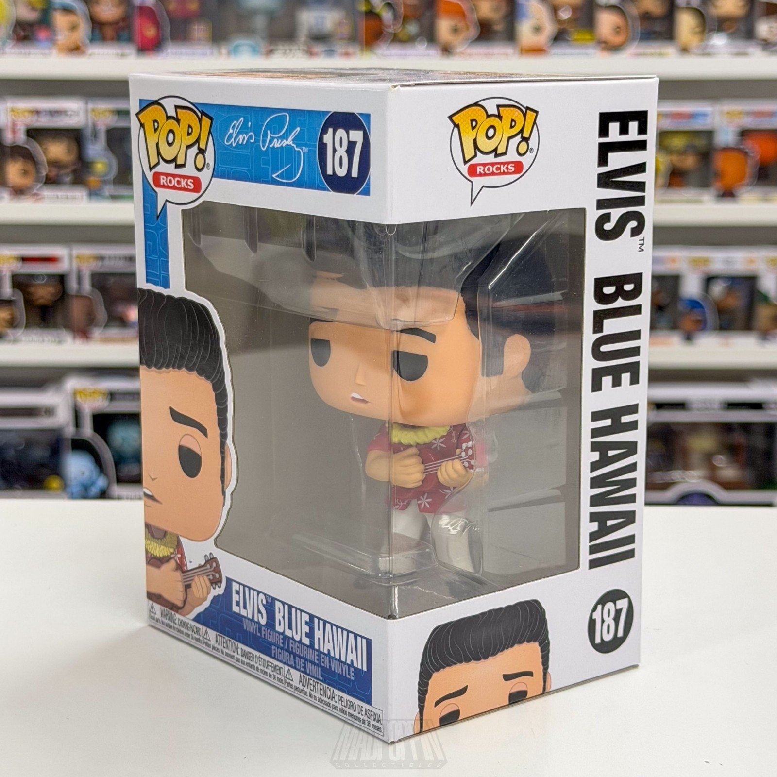 Funko Pop Elvis Presley Blue Hawaii 187 King of Rock and Roll Toy Vinyl Figure