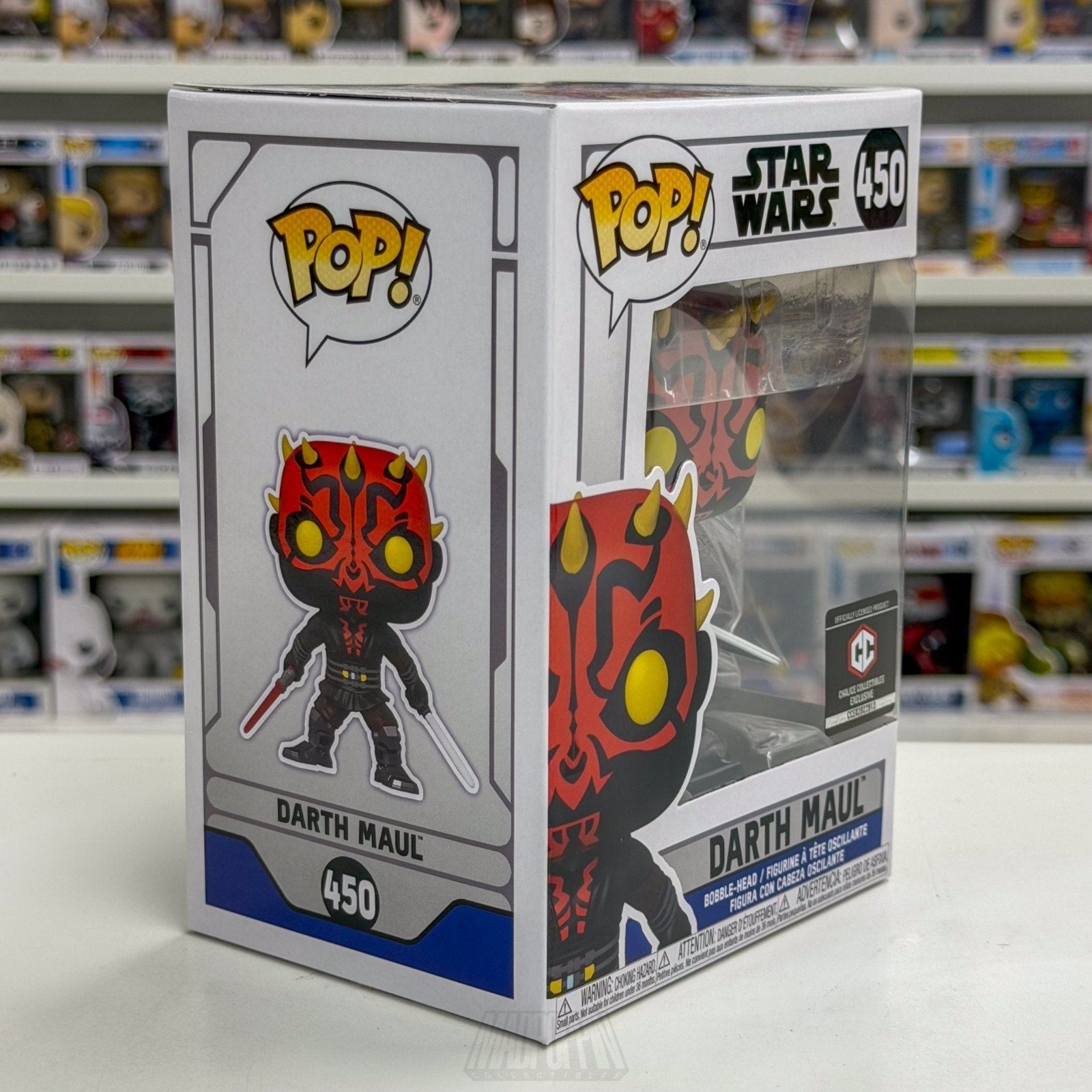 Funko Pop Star Wars Darth Maul Darksaber Chalice Collectibles 450 Vinyl Figure