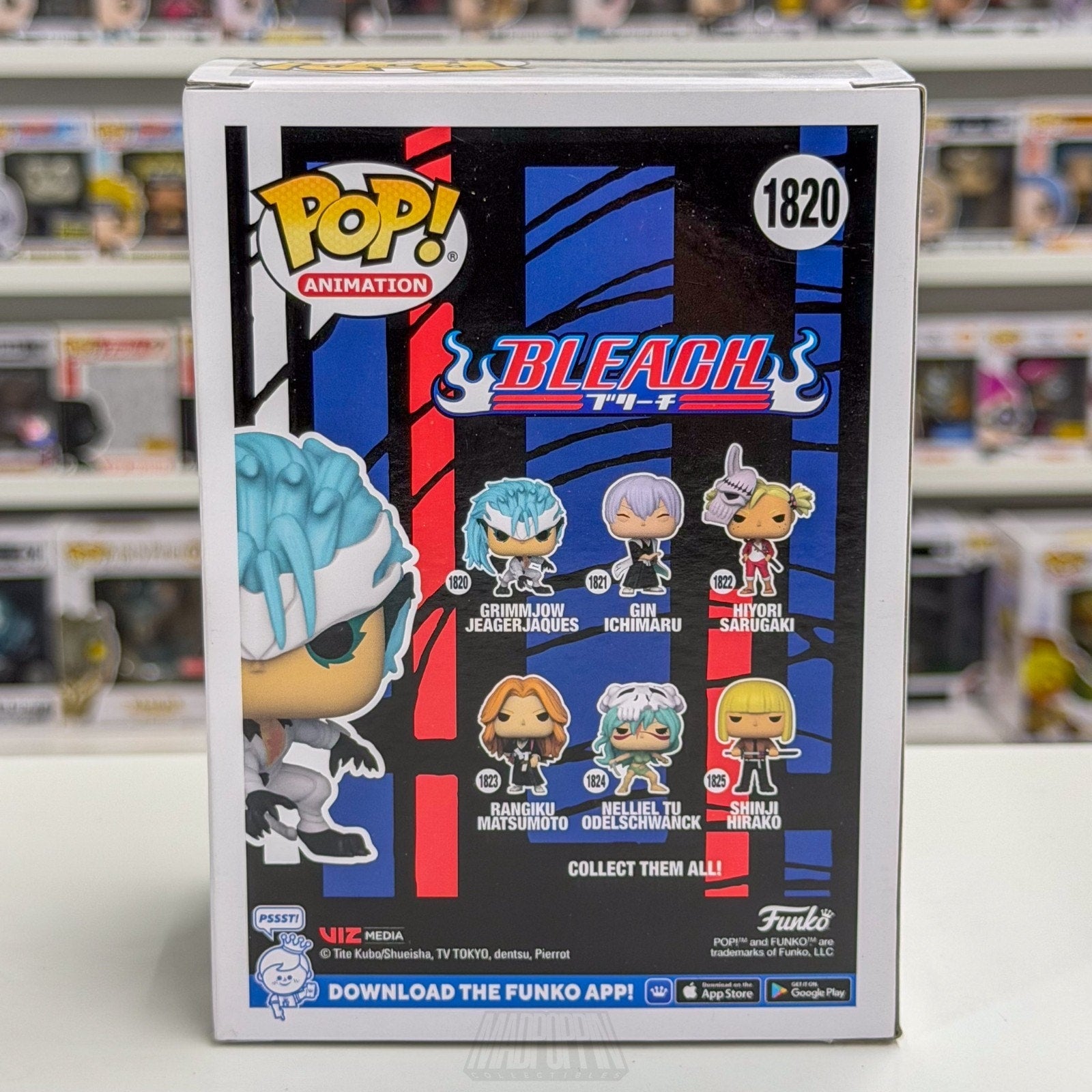 Funko Pop Anime Bleach Grimmjow Jeagerjaque 1820 Japanese Manga Toy Vinyl Figure