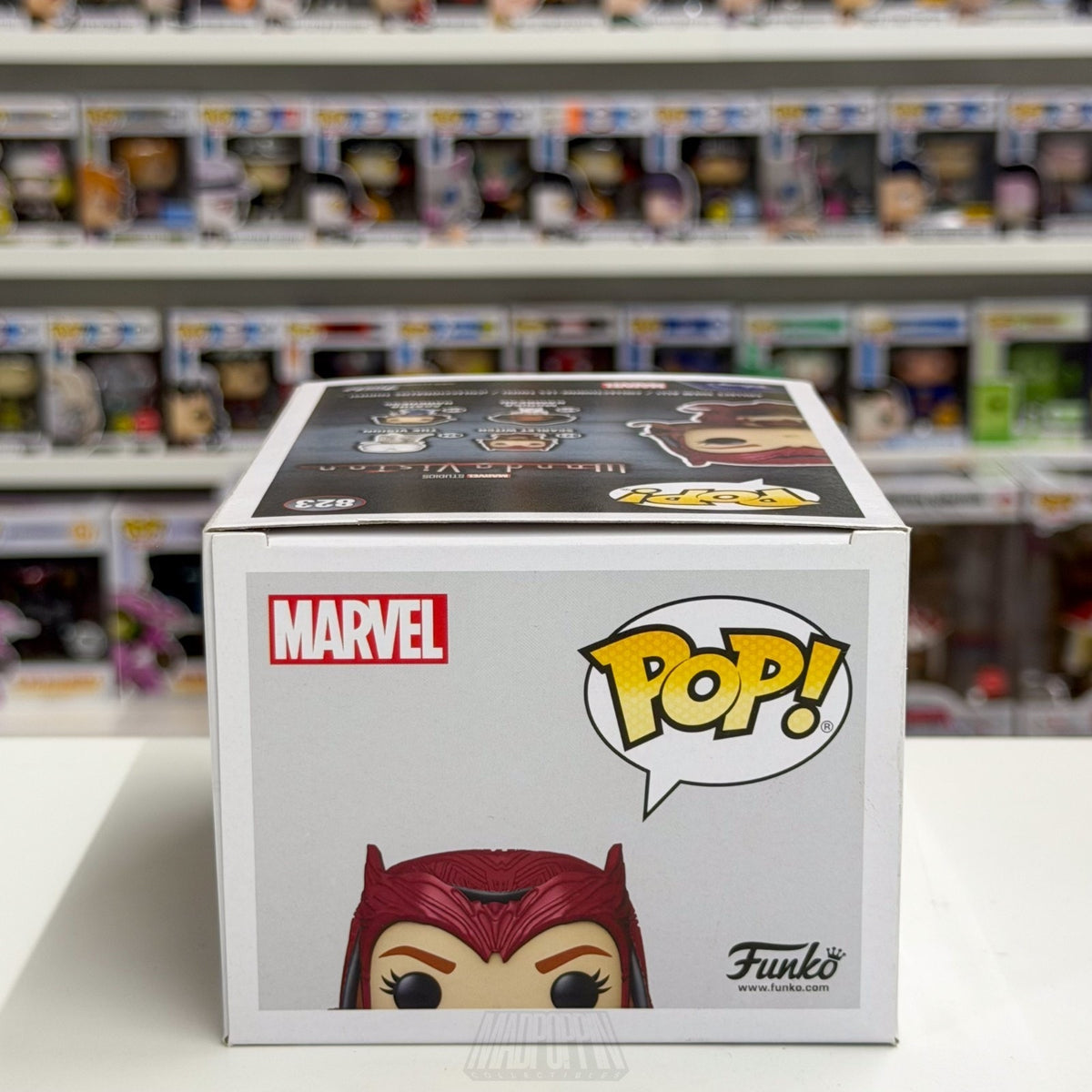 Funko Pop Marvel WandaVision Scarlet Witch Darkhold Levitating 823 Vinyl Figure