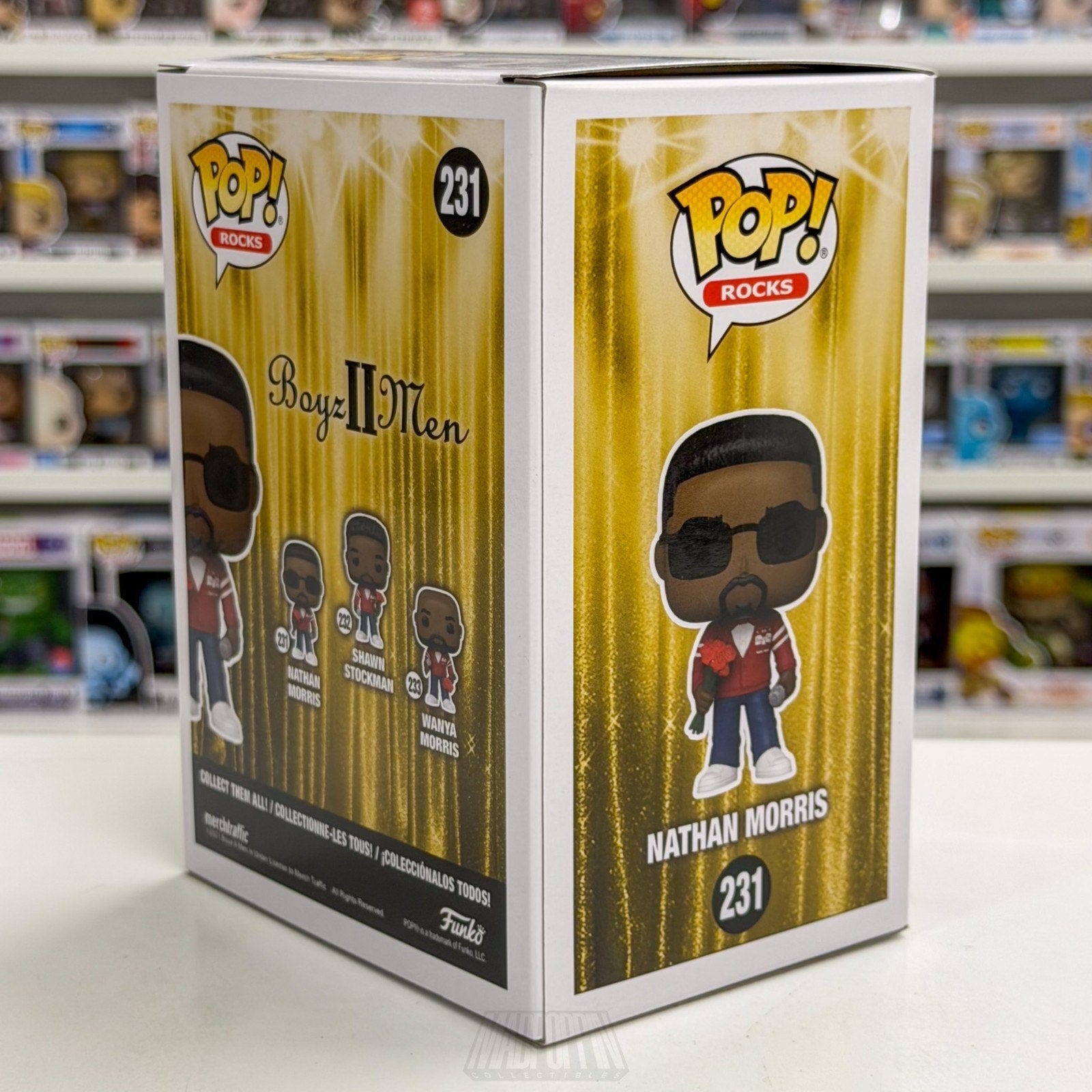 Funko Pop Rocks Boyz II Men Nathan Morris 231 R&B Philadelphia Toy Vinyl Figure