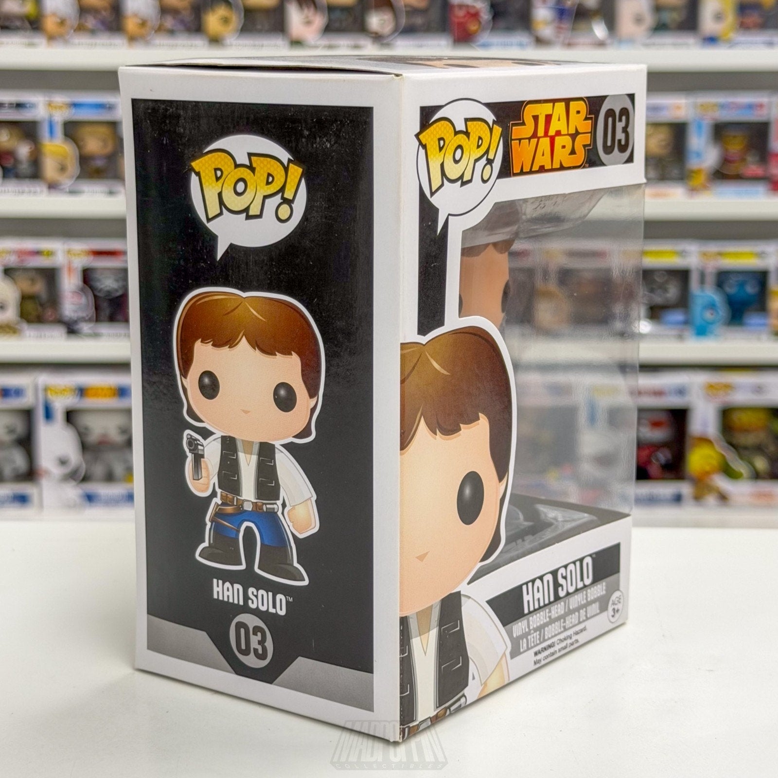 Funko Pop Star Wars Han Solo Black Box Vaulted Edition 03 Smuggler Vinyl Figure