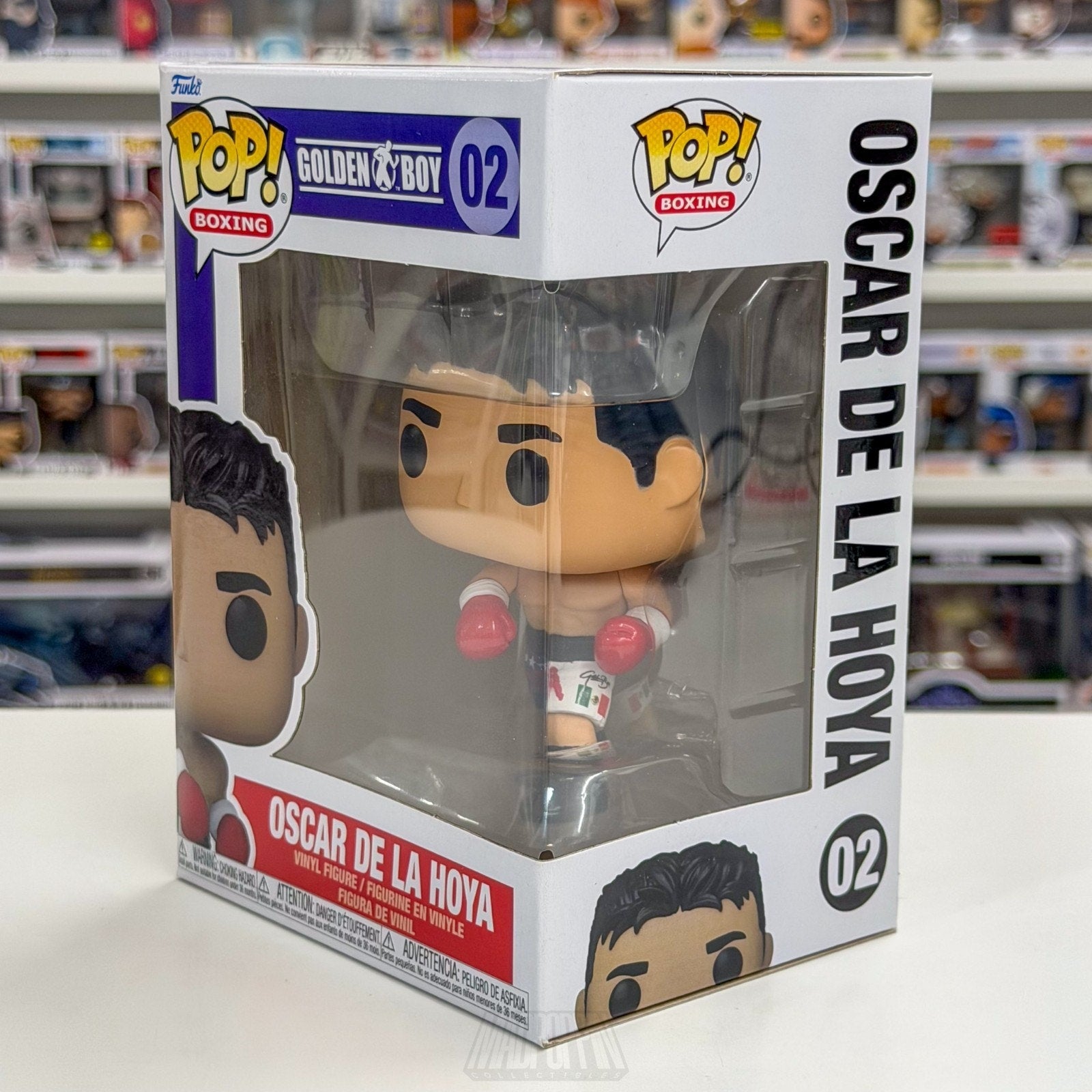 Funko Pop Boxing Golden Boy Oscar De La Hoya 02 Champion Toy Vinyl Figure
