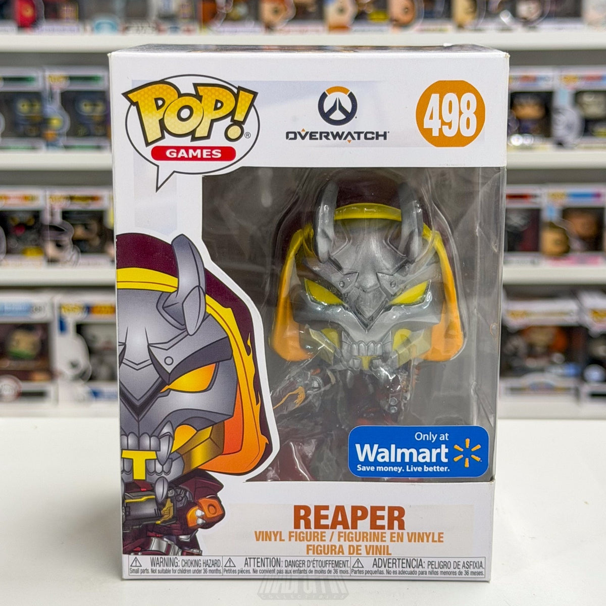 Funko Pop Video Game Overwatch Reaper Hellfire Walmart 498 Blizzard Vinyl Figure