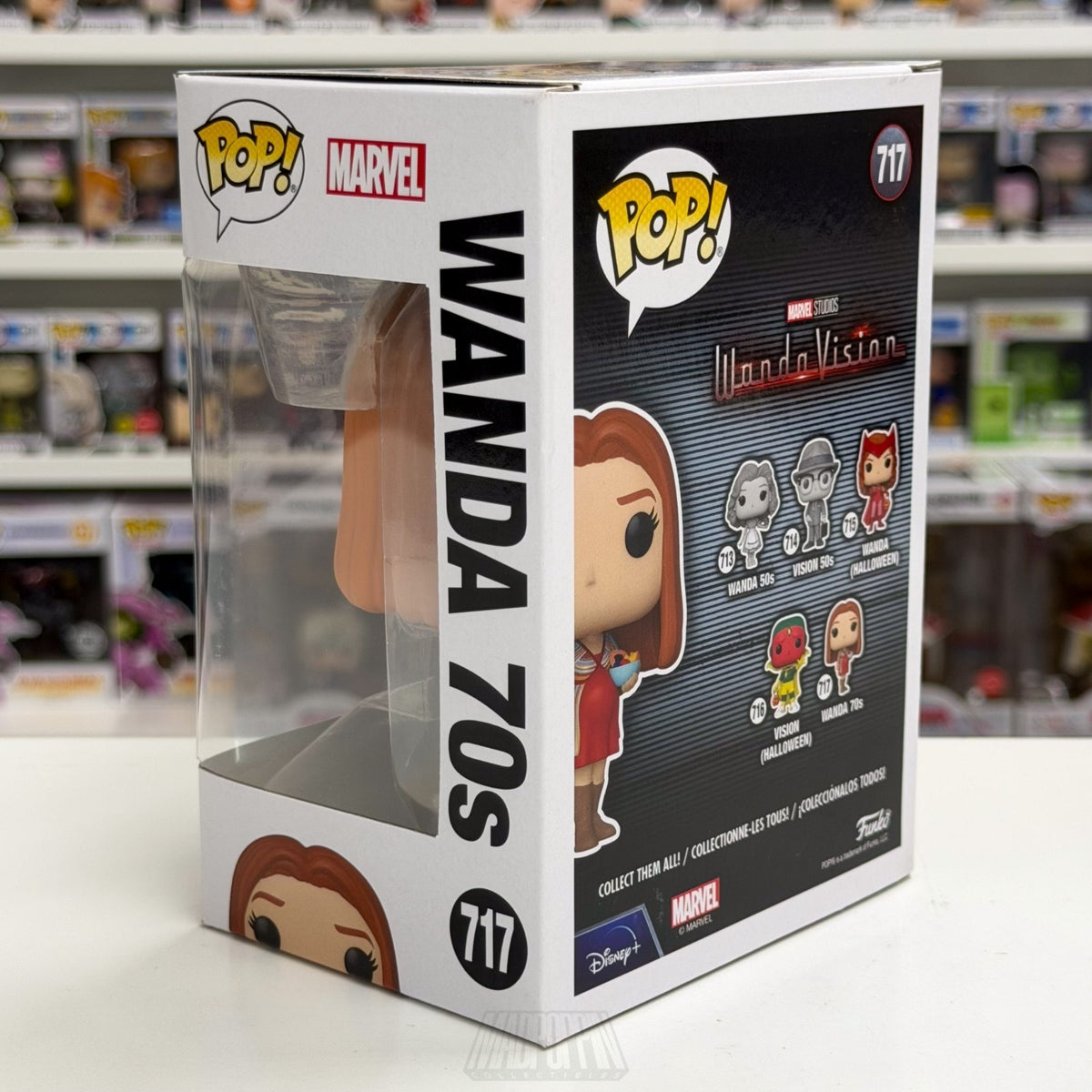 Funko Pop Marvel WandaVision Wanda 70s 717 MCU Scarlet Witch Toy Vinyl Figure