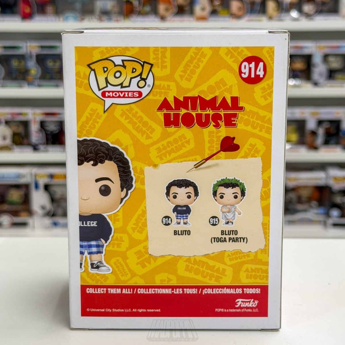 Funko Pop Movies National Lampoons Animal House Bluto 914 Comedy Vinyl Figure
