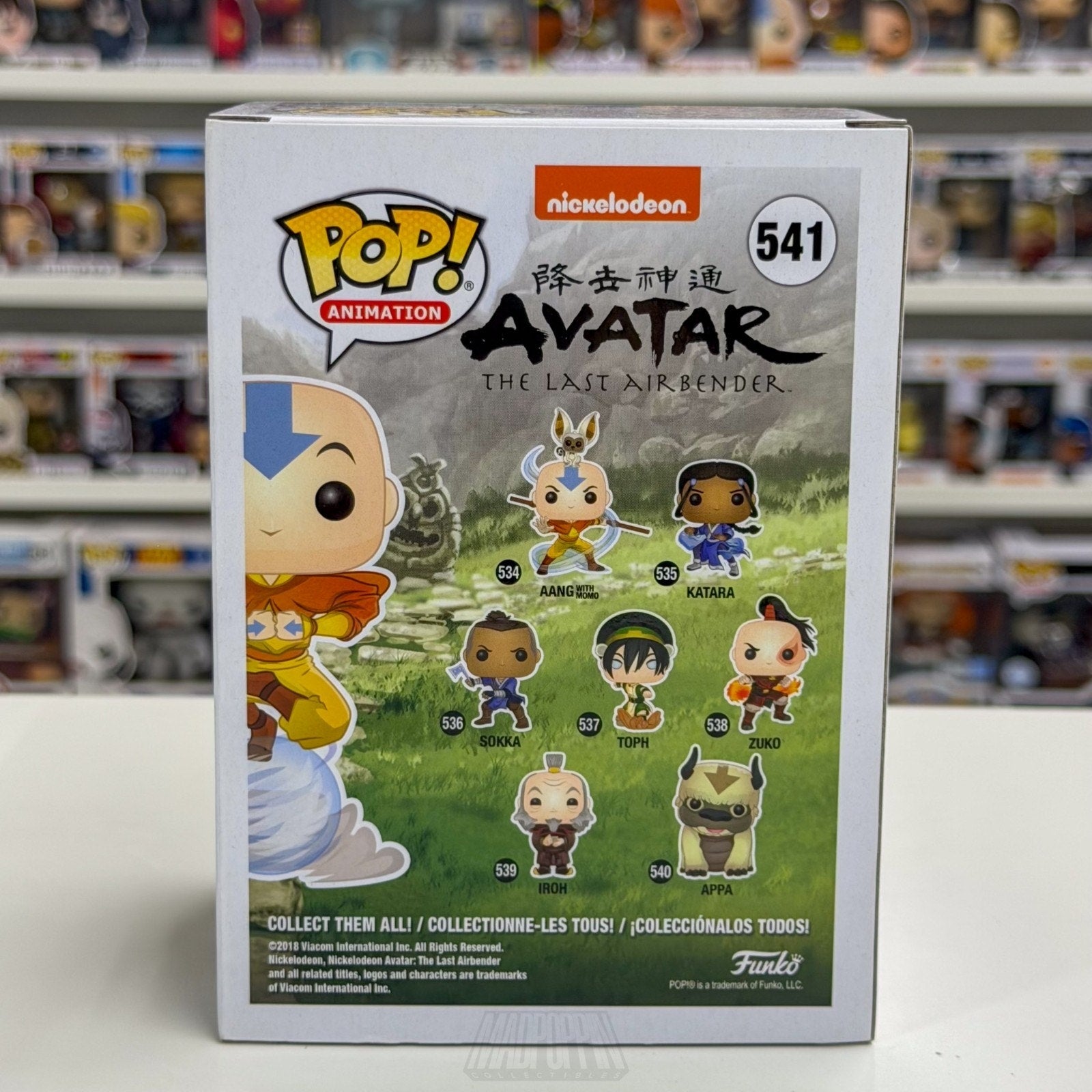 Funko Pop Animation Nickelodeon Avatar Aang On Airscooter Hot Topic 541 Figure
