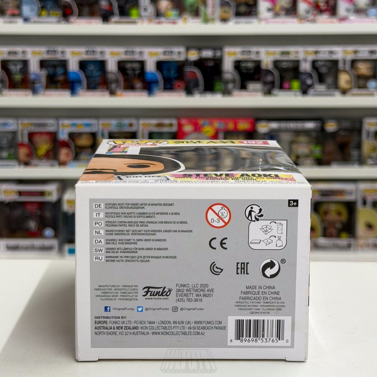 Funko Pop Rocks Steve Aoki Dim Mak Cake 192 Music DJ EDM House Toy Vinyl Figure