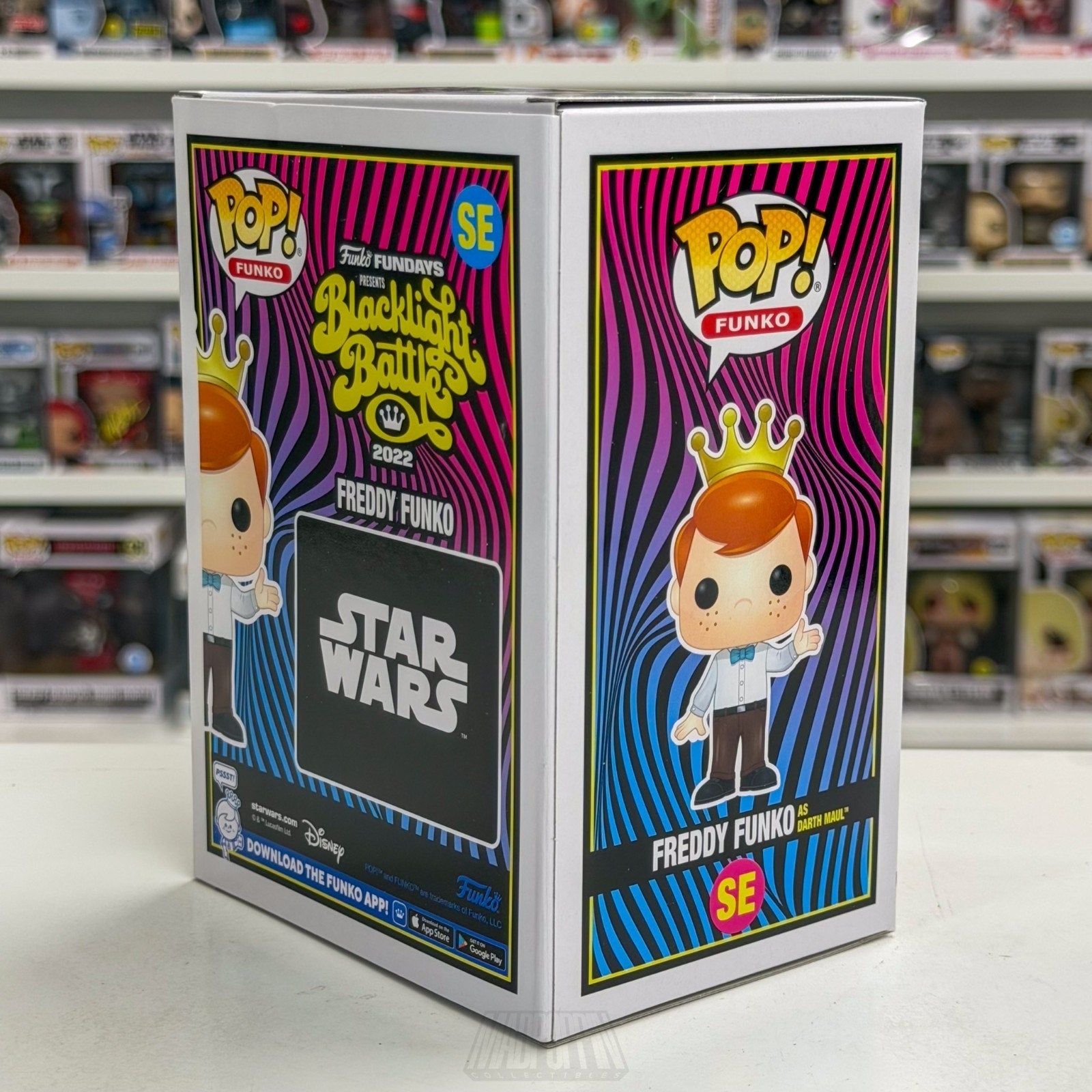 Funko Pop Fundays Blacklight Battle Darth Maul SE Star Wars Sith Vinyl Figure