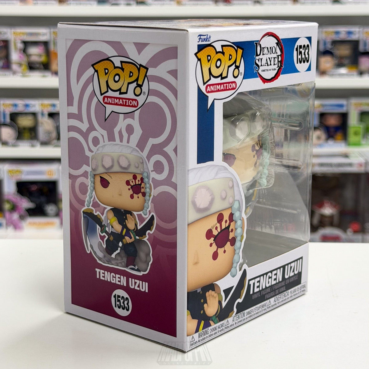 Funko Pop Anime Demon Slayer Tengen Uzui 1533 Japanese Manga Toy Vinyl Figure