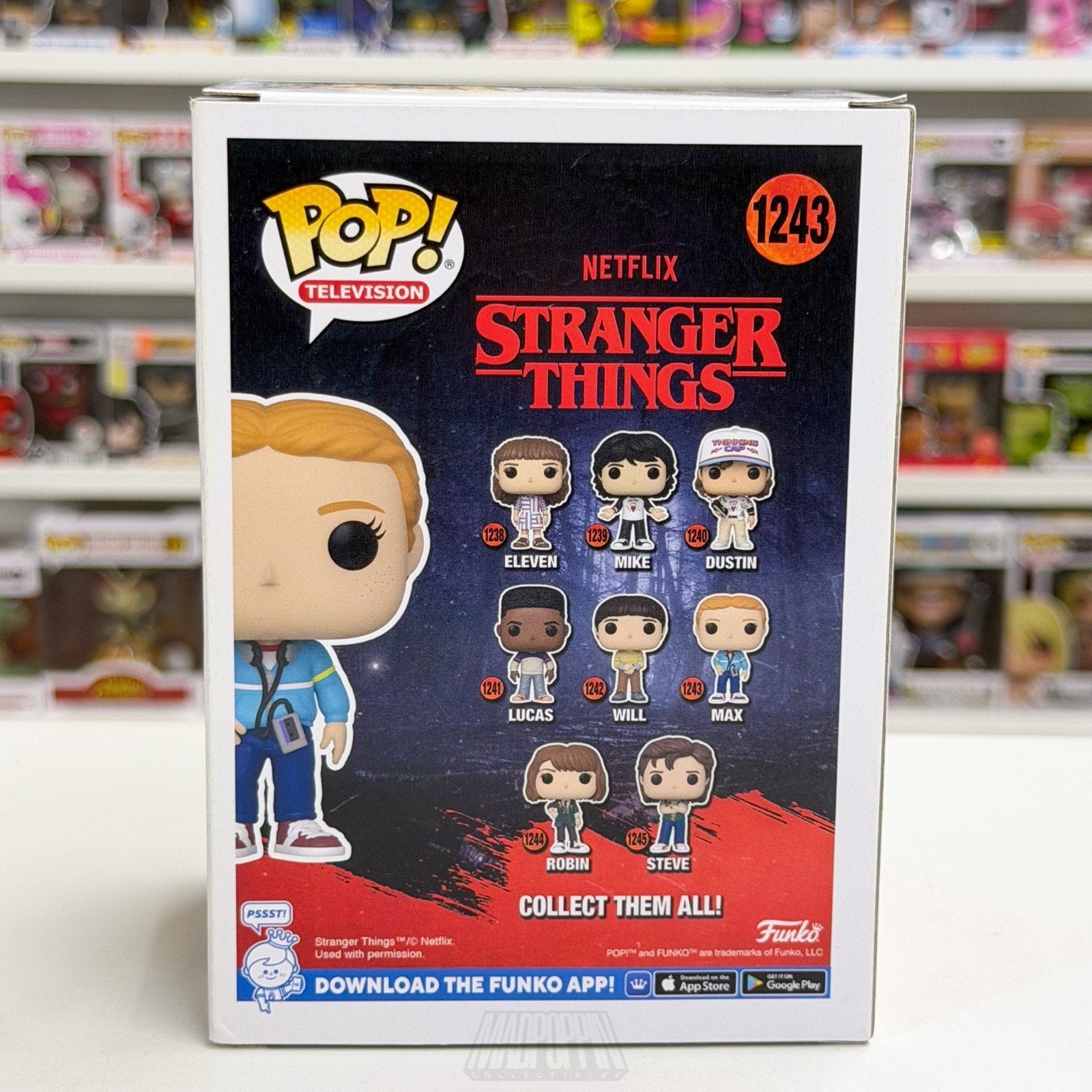 Funko Pop TV Stranger Things Max w/Walkman Mix Tape 1243 Season 4 Vinyl Figure