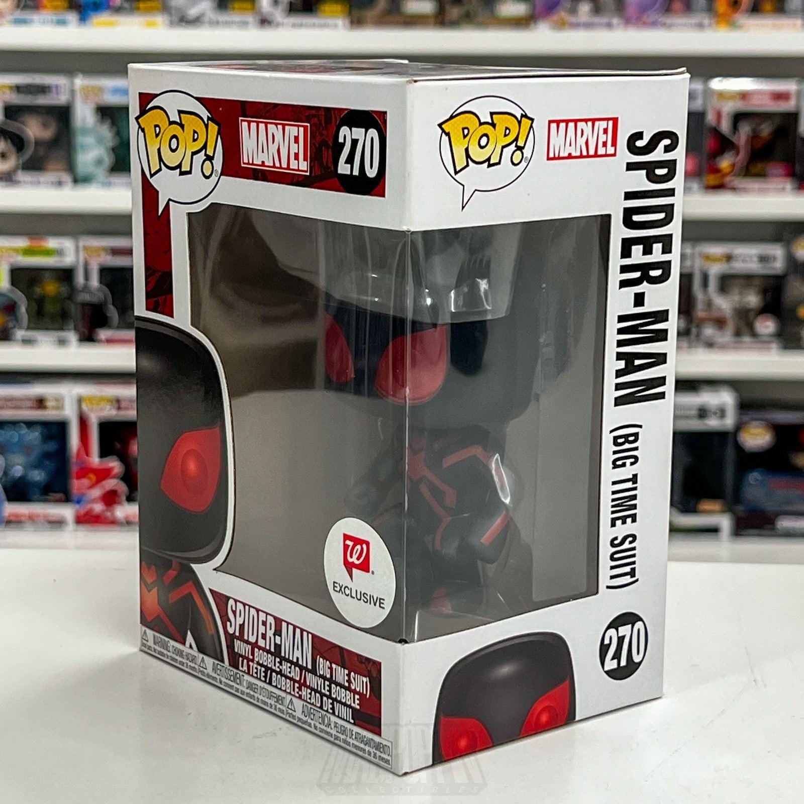 Funko Pop Marvel Spider-Man Big-Time Suit Walgreens 270 Peter Parker Toy Figure