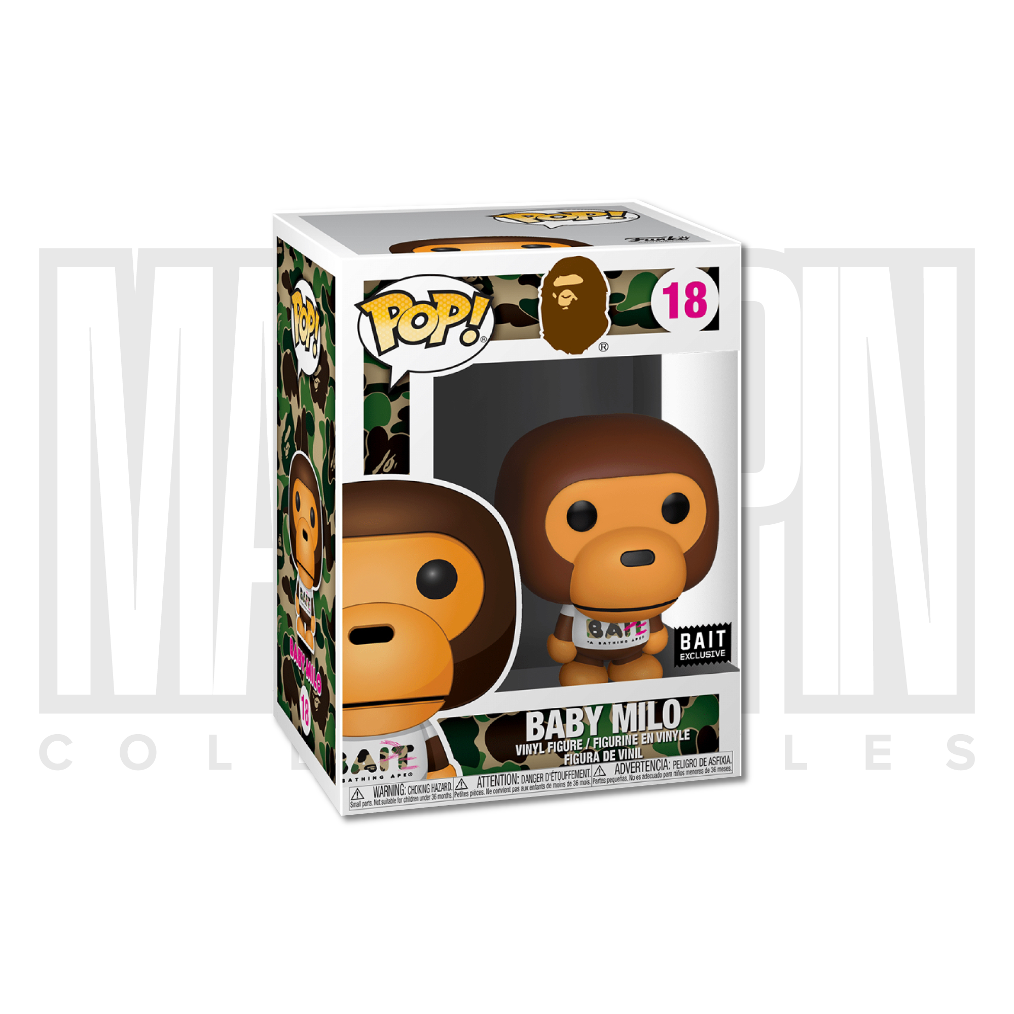 Funko Pop Icons Bape A Bathing Ape Baby Milo Camo Shirt Bait Exclusive 18