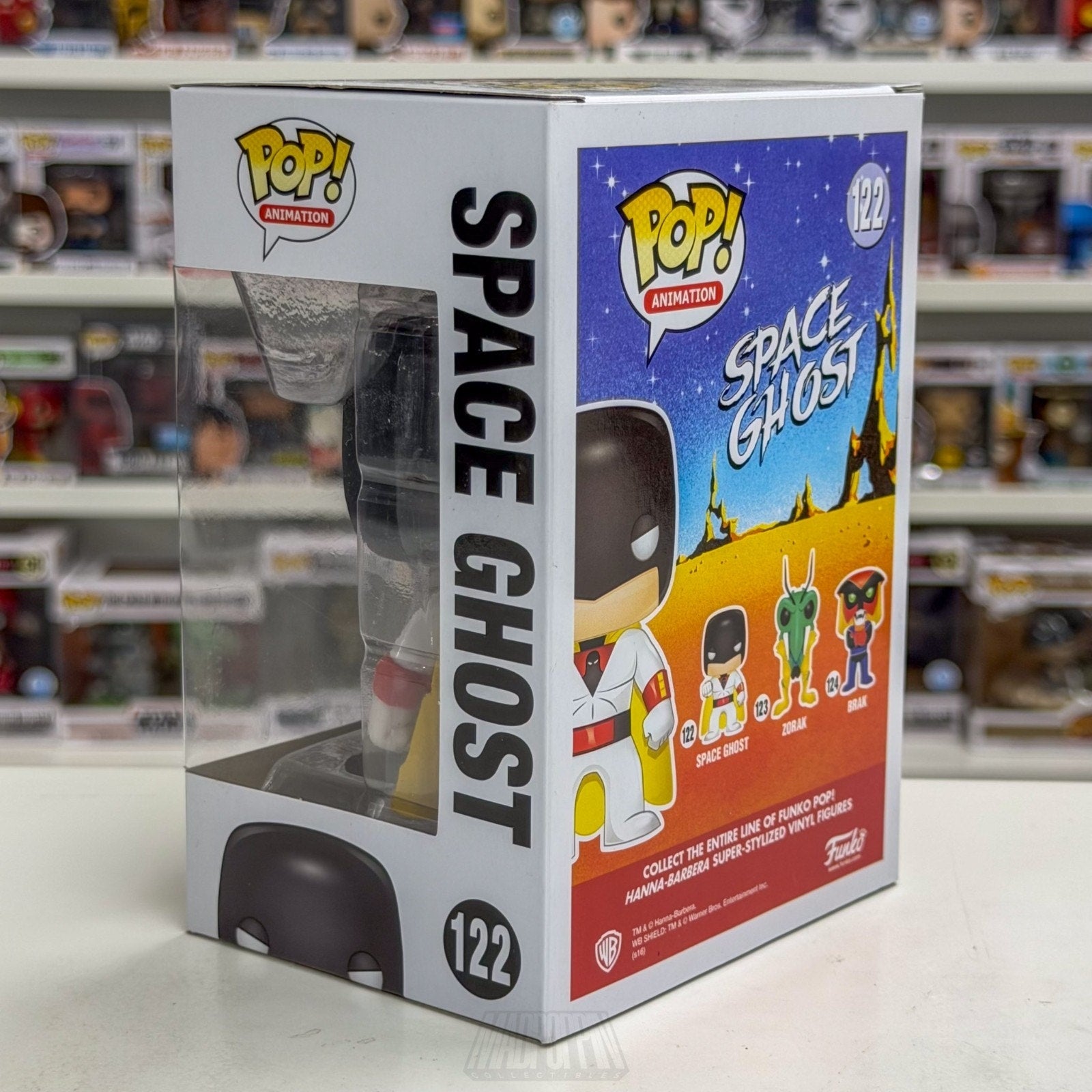 Funko Pop Animation Hanna-Barbera Space Ghost 122 Vaulted Superhero Vinyl Figure