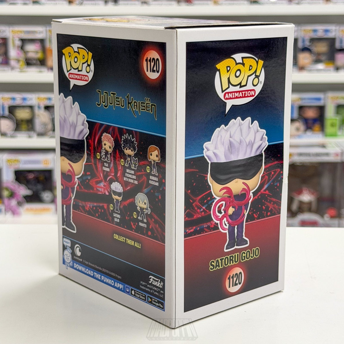 Funko Pop Anime Jujustsu Kaisen Satoru Gojo BoxLunch 1120 Manga Toy Vinyl Figure