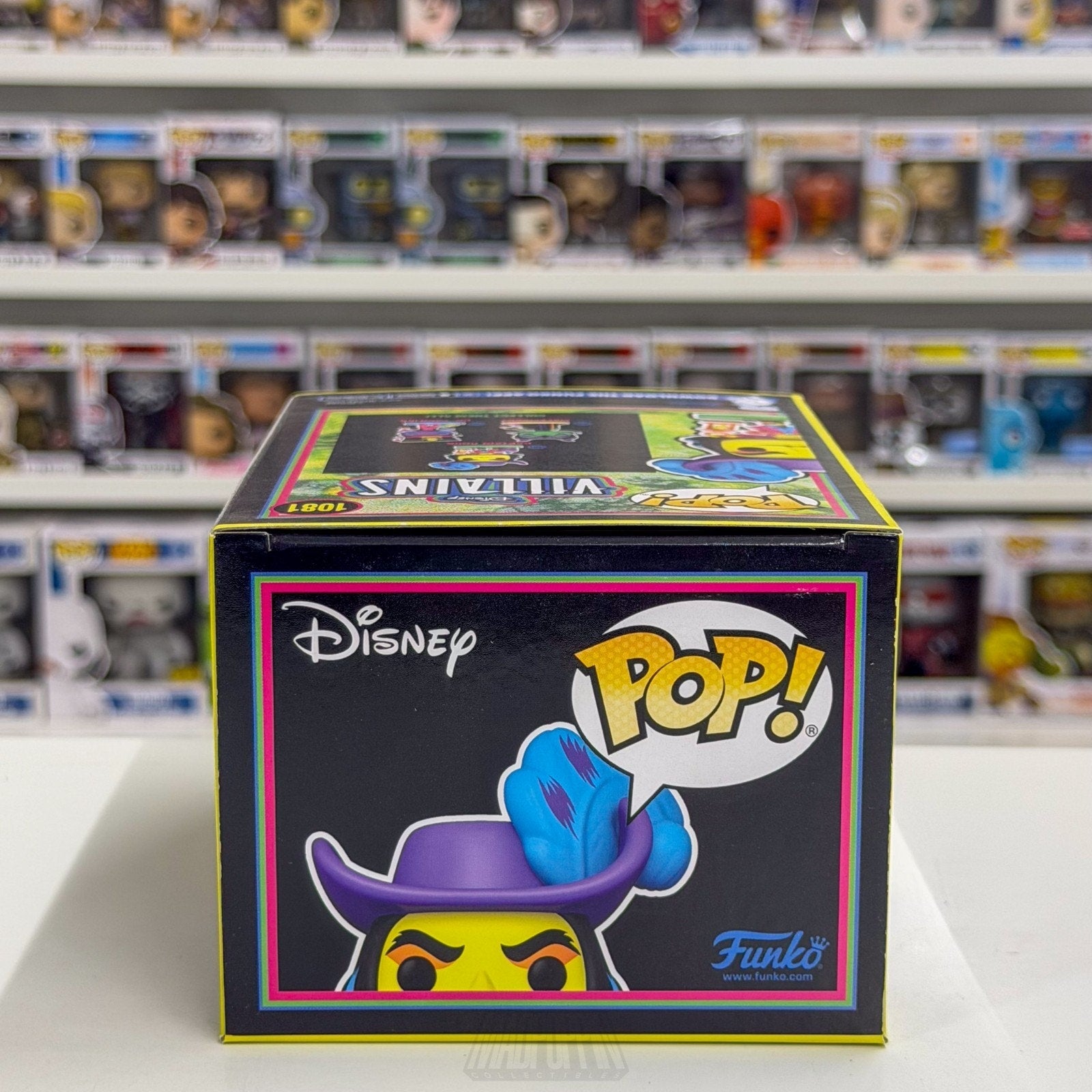 Funko Pop Disney Villains Captain Hook Hot Blacklight Topic 1081 Vinyl Figure