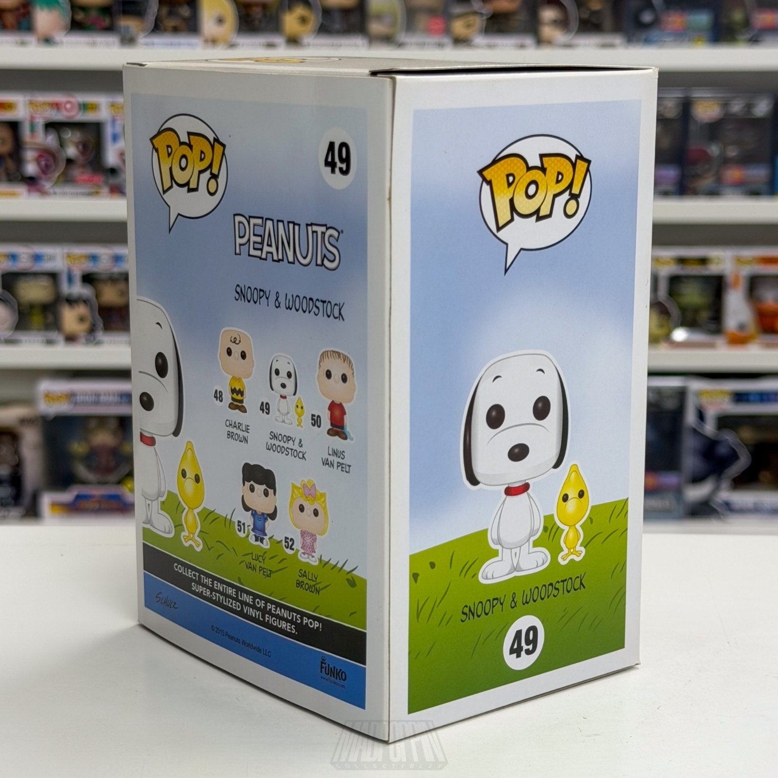 Funko Pop Peanuts Snoopy & Woodstock 49 Cartoon Comic Beagle Dog Vinyl Figure