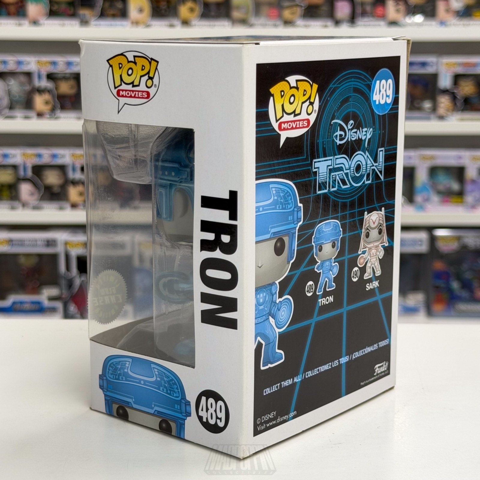 Funko Pop Disney Tron Metallic Glow Chase 489 Sci-Fi Video Game Toy Vinyl Figure