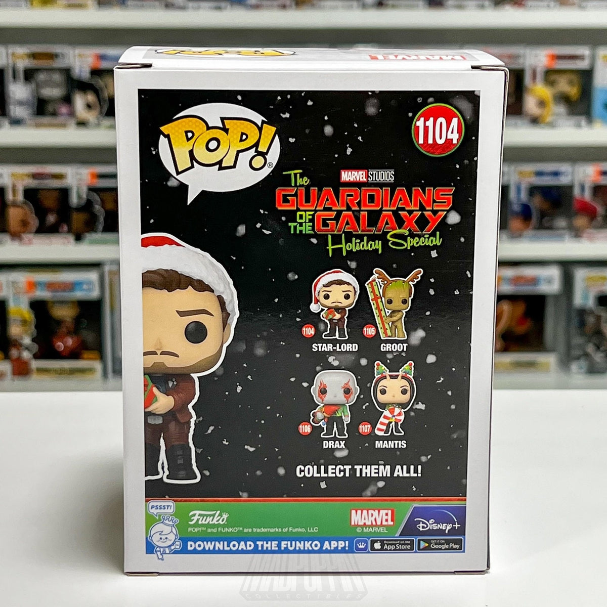 Funko Pop Marvel Star-Lord Guardians Galaxy Holiday Special #1104 BobbleHead Toy
