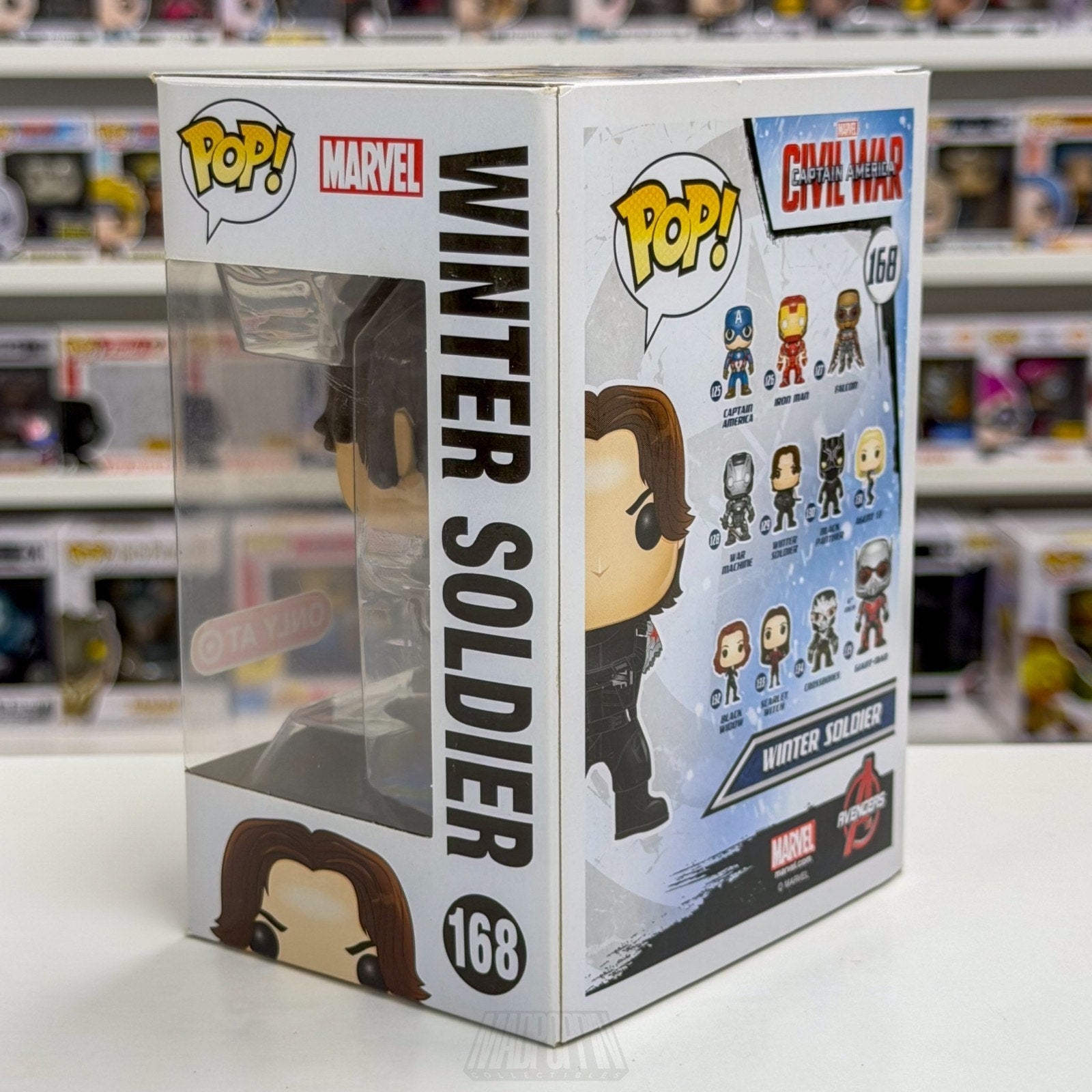 Funko Pop Marvel Civil War Winter Soldier Missing Arm Target 168 Vinyl Figure