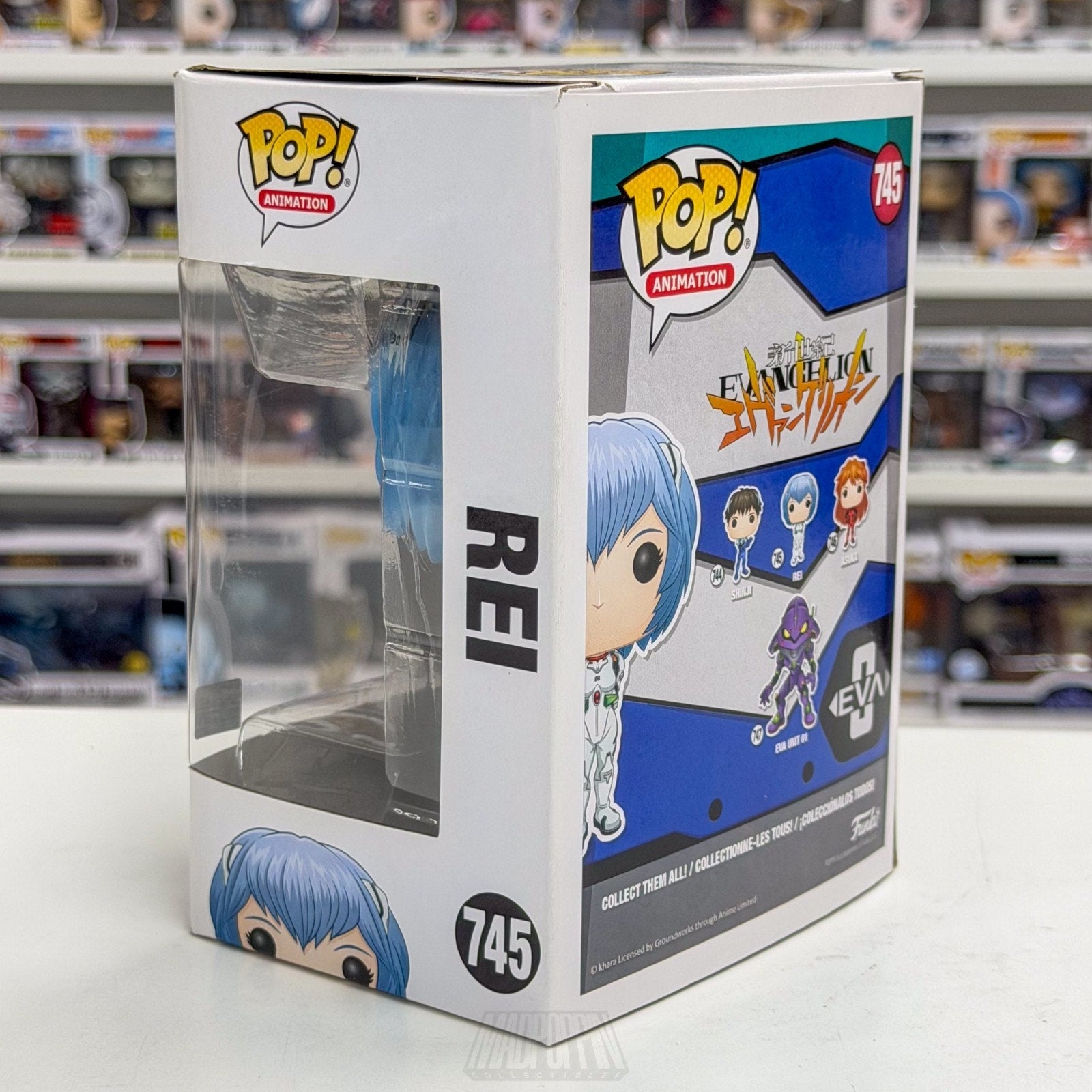 Funko Pop Anime Neon Genesis Evangelion Rei Ayanami 745 Manga Toy Vinyl Figure