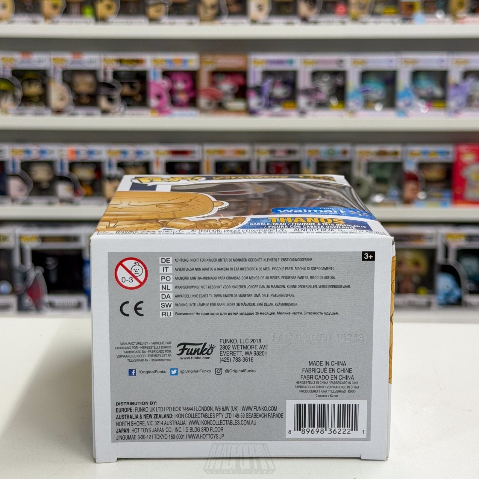Funko Pop Marvel Avengers Infinity War Thanos Walmart Orange Chrome 289 Figure