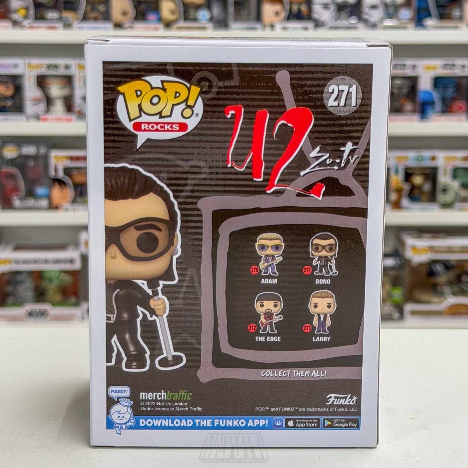 Funko Pop Rocks U2 Zoo TV Bono 271 Alternative Dublin Irish Band Vinyl Figure