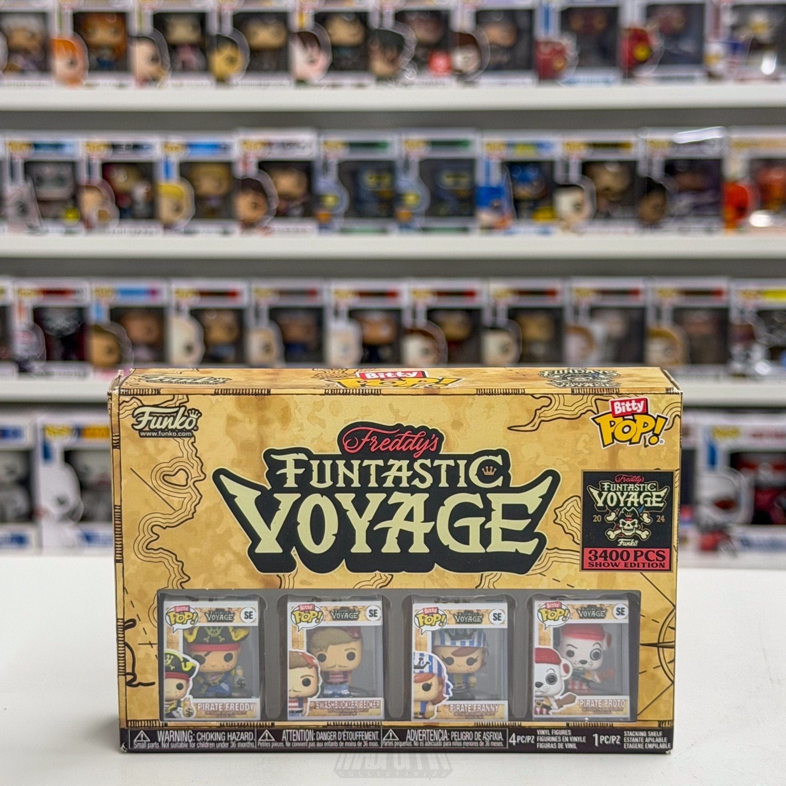 Funko Pop Bitty Fundays Funtastic Voyage 4 Pack Show Edition Pirate Toy Figure