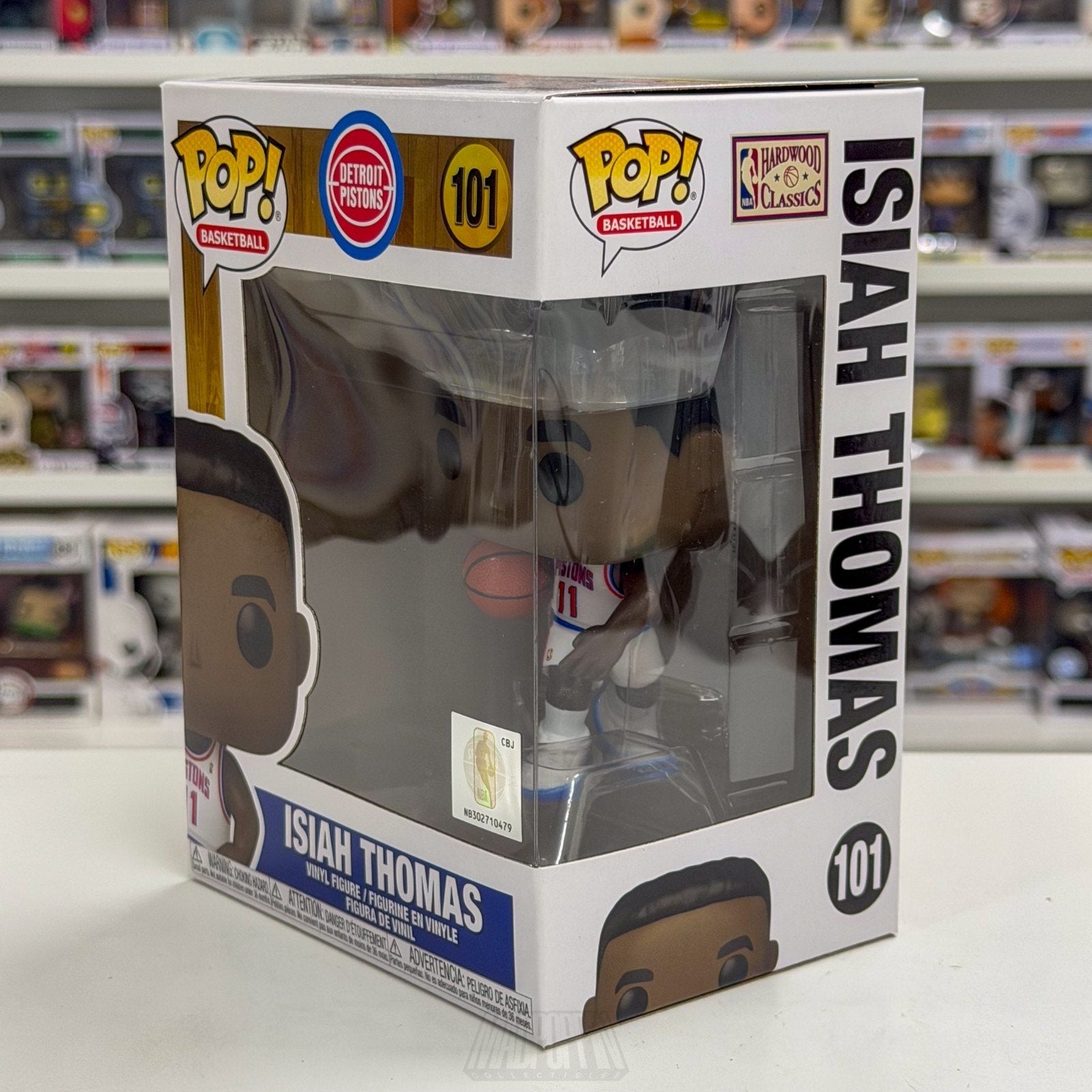 Funko Pop NBA Basketball Detroit Pistons Isiah Zeke Thomas 101 PG Vinyl Figure