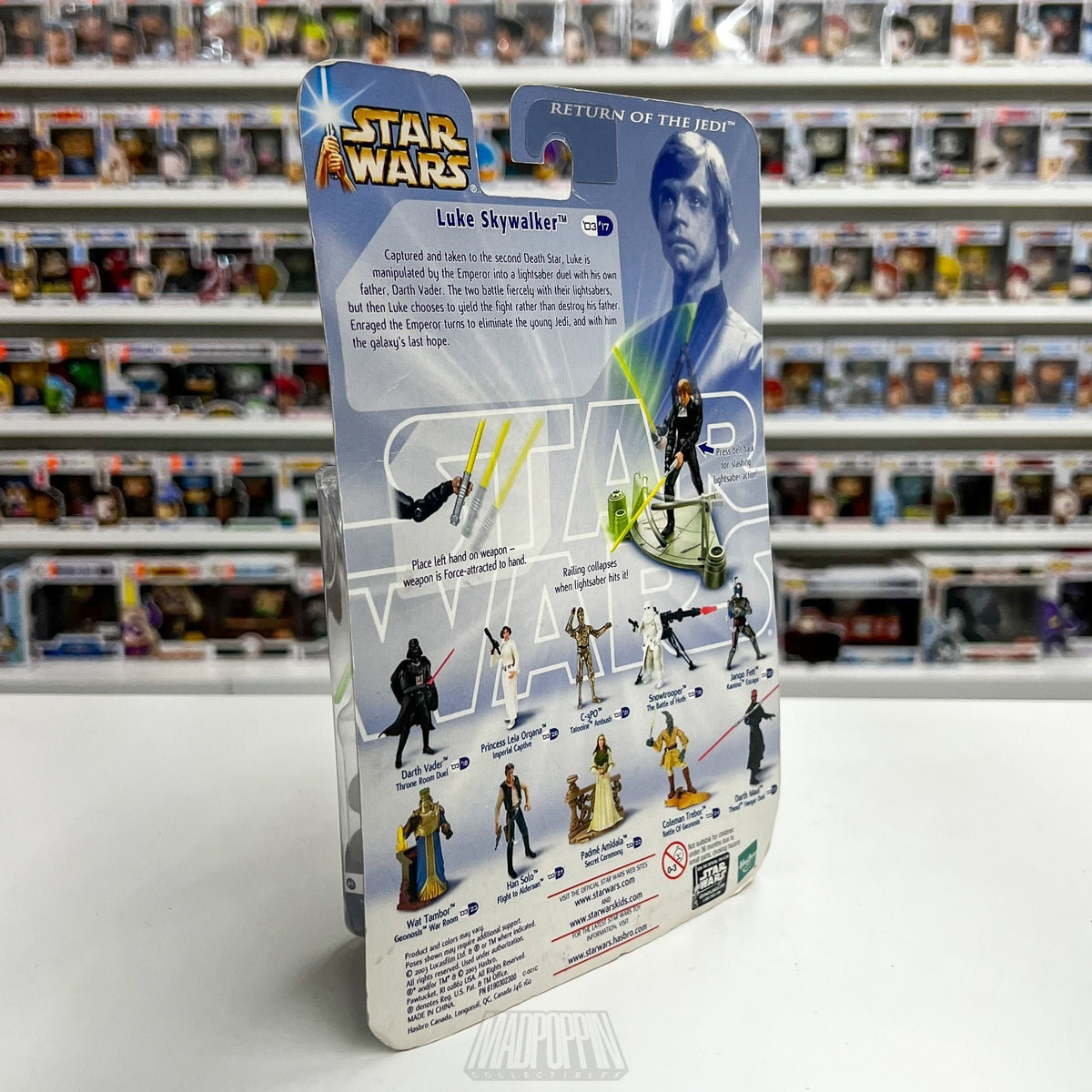 Hasbro Star Wars Luke Skywalker Throne Room Duel ROTJ Action Figure 2003 Figure