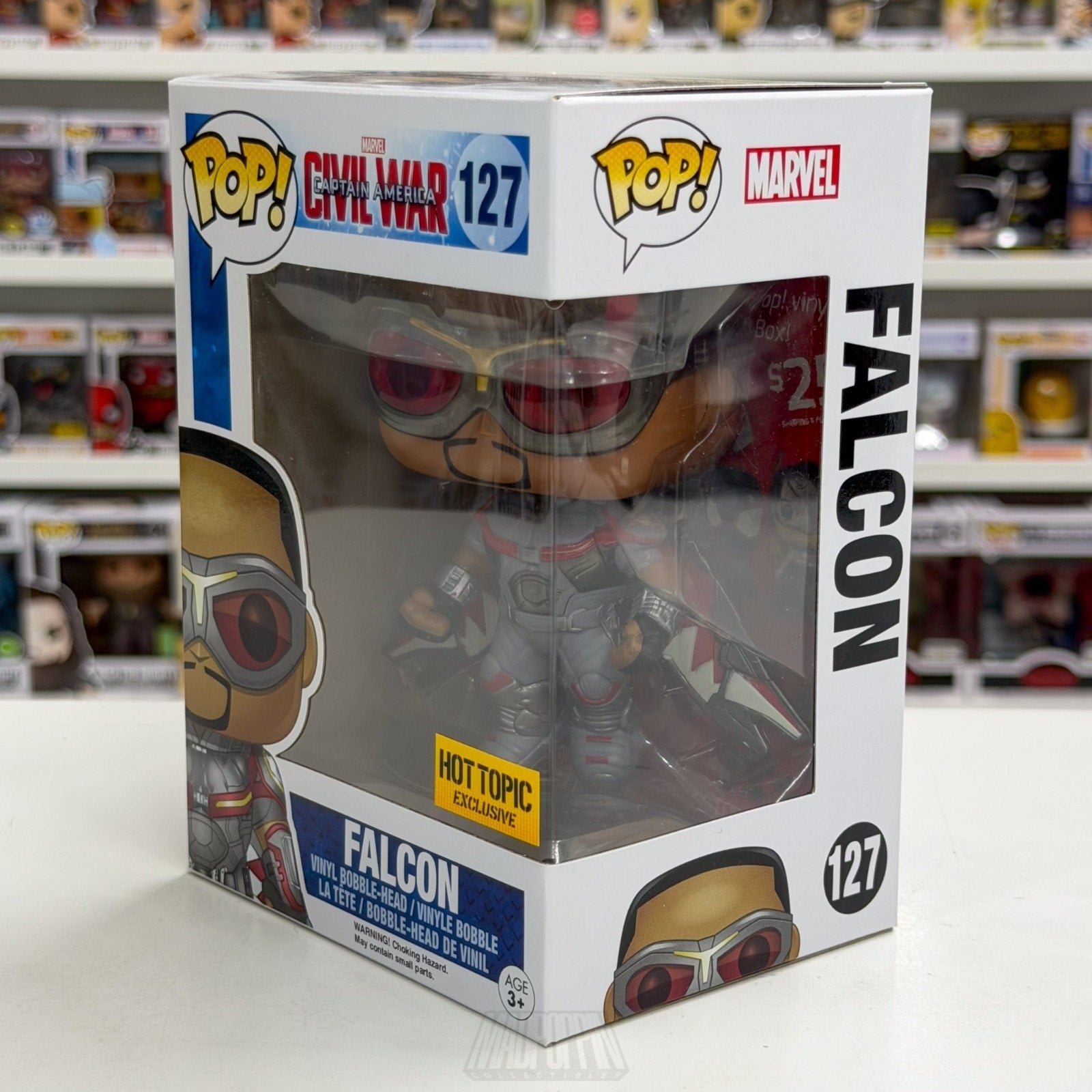 Funko Pop Marvel Captain America Civil War Falcon Hot Topic 127Toy Vinyl Figure