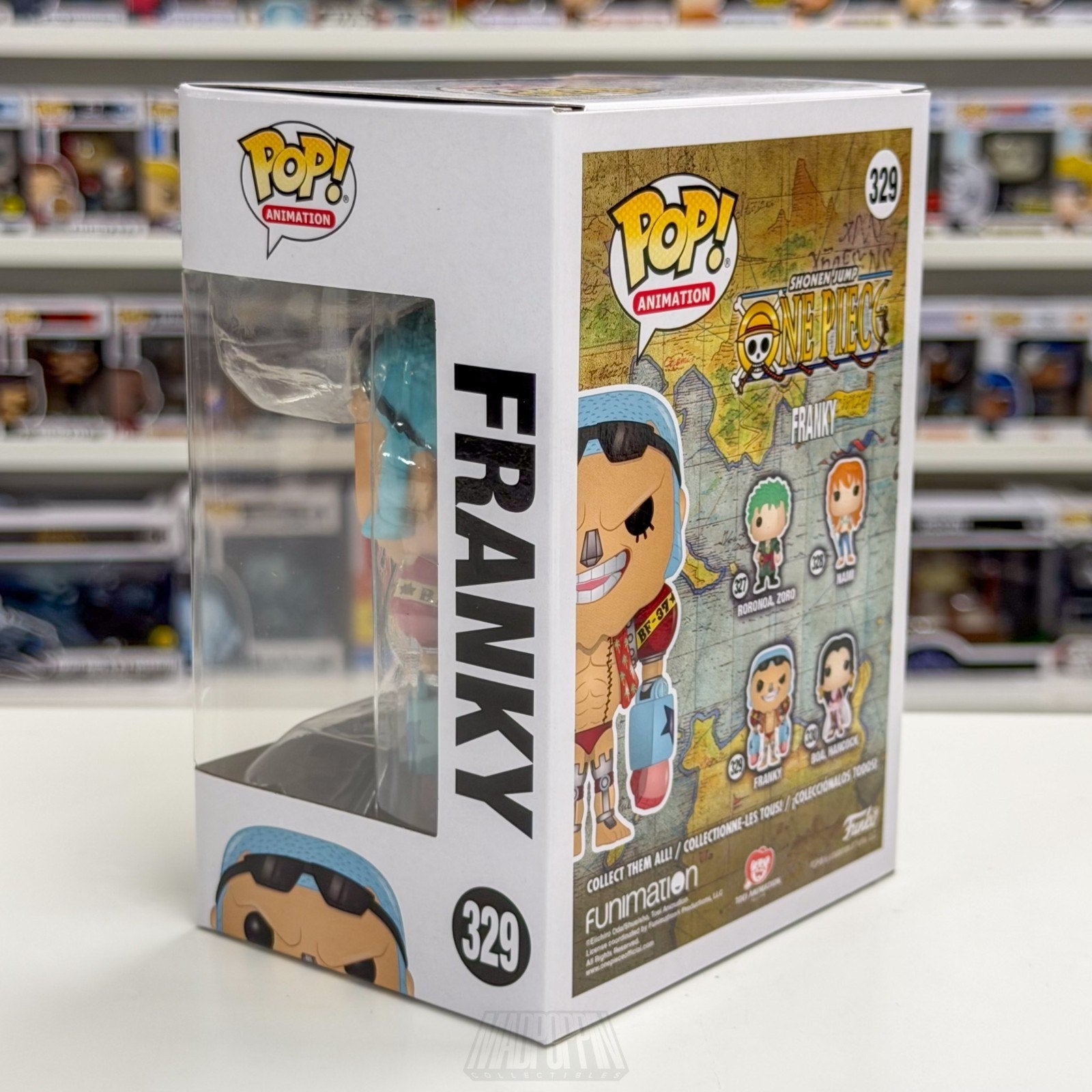 Funko Pop Anime One Piece Franky Silver Nose 329 Japanese Manga Toy Vi