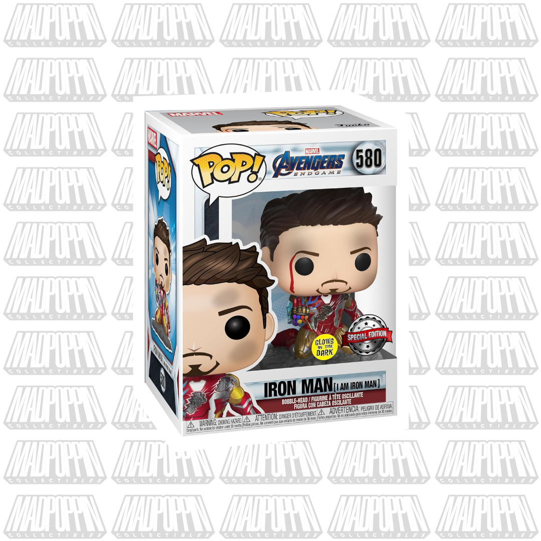 Funko Pop Marvel Avengers Endgame I Am Iron Man Glow 580