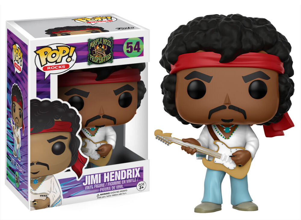 Funko Pop! Rocks Jimi Hendrix 54 Woodstock Vinyl Figure Collectible Toy Music