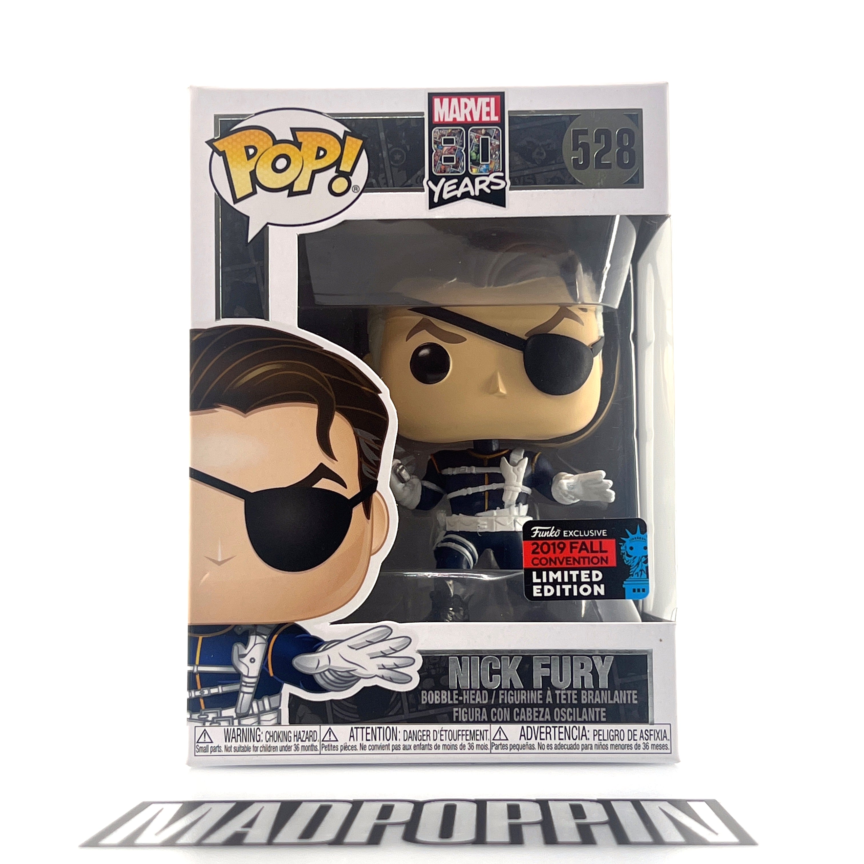 Funko Pop Marvel 80 Years Nick Fury First Appearance Fall Convention NYCC #528