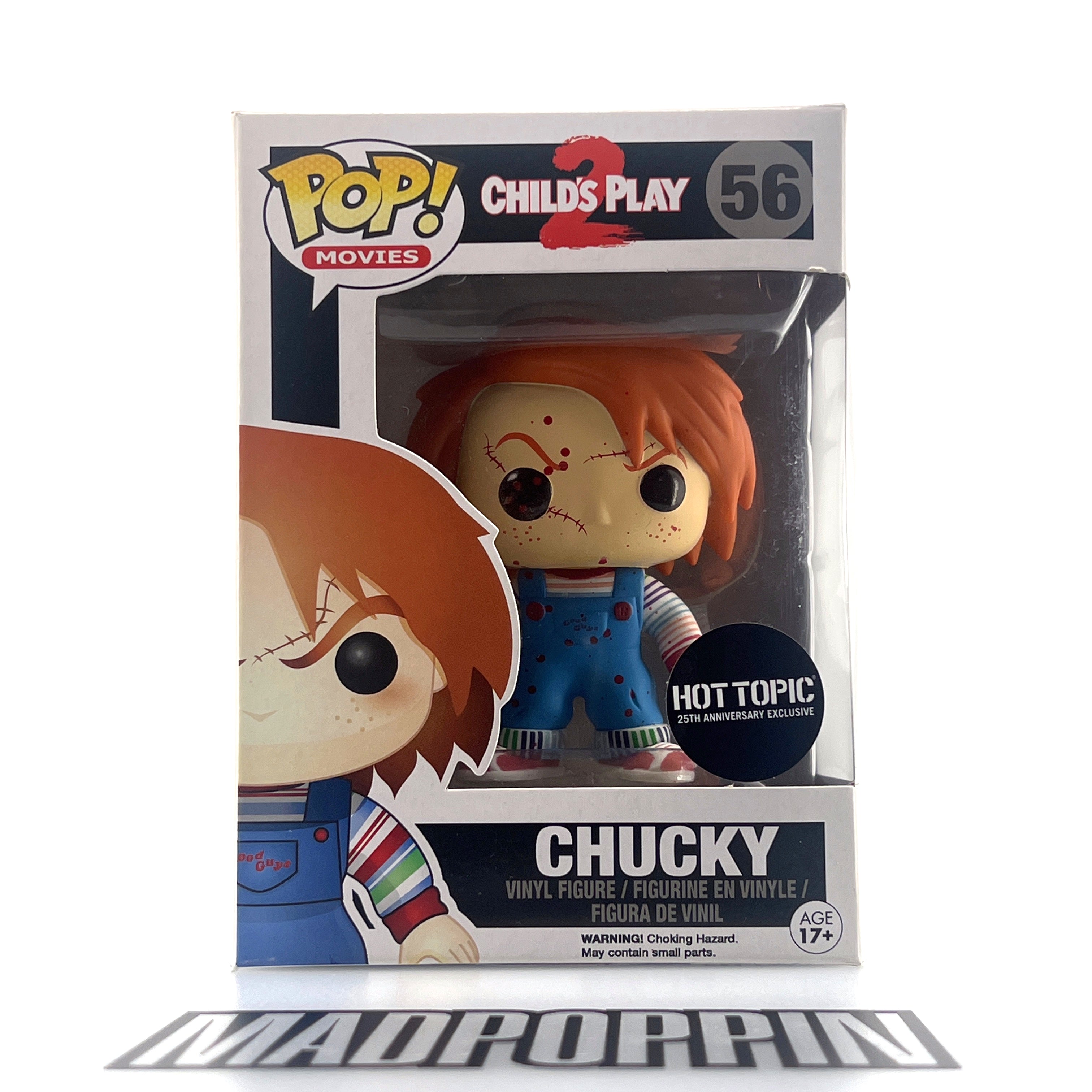 Funko Pop Movies Child's Play 2 Chucky Bloody Hot Topic Horror #56